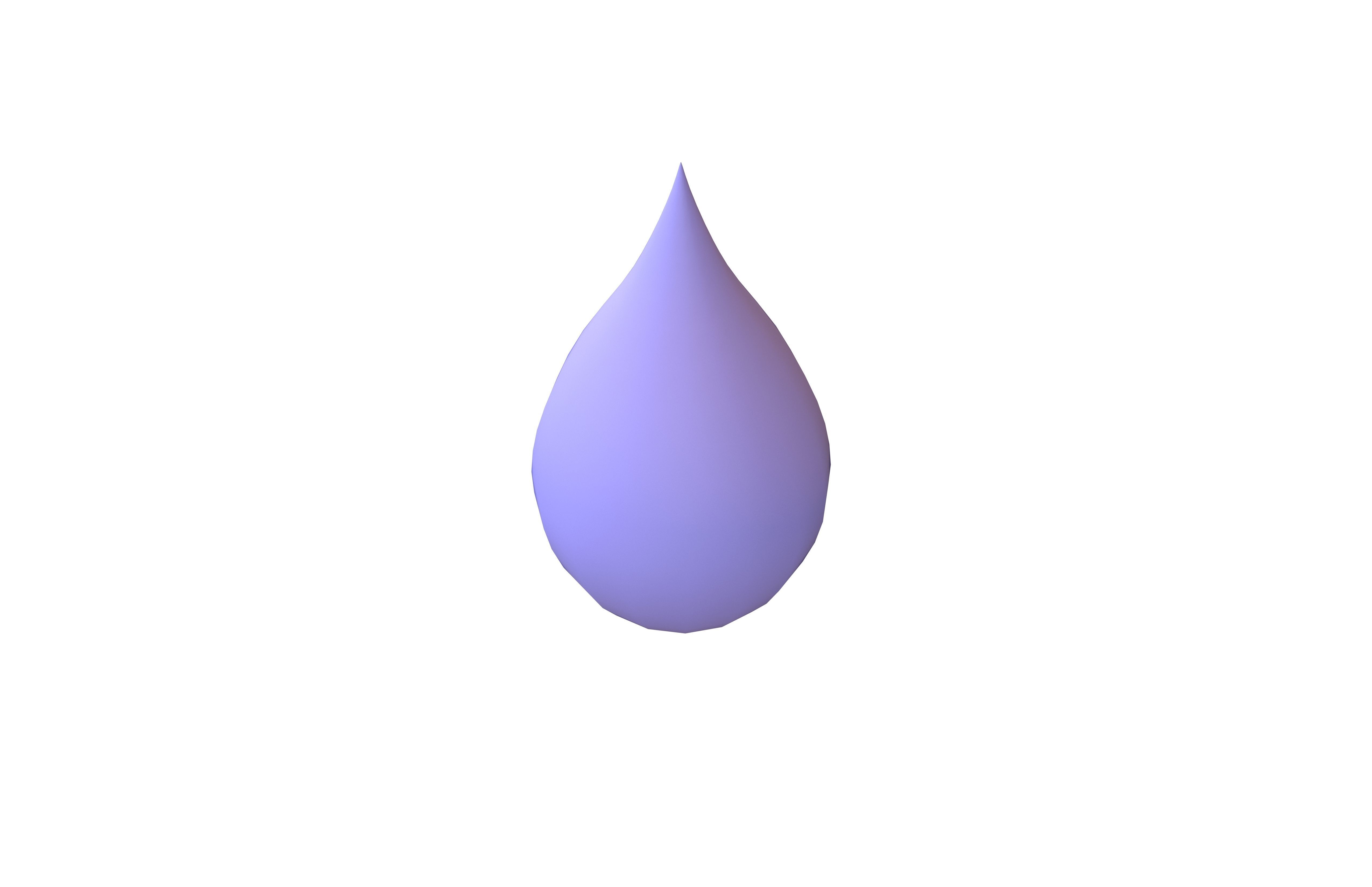 Water Drops v1 013 Low-poly 3D model_2