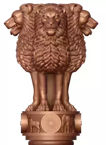 Ashoka Stambh-National Emblem Of India 3D print model