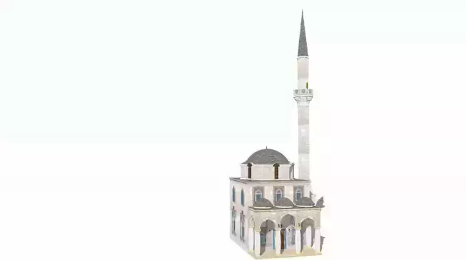 Mosque 3D antique building in Greece