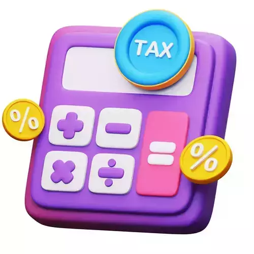 Tax Calculation 3D Icon