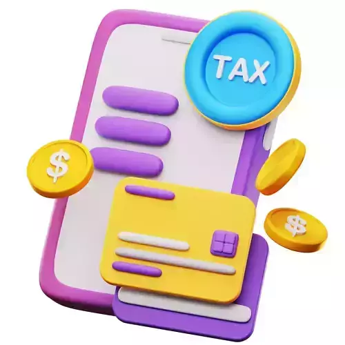Tax Payment 3D Icon