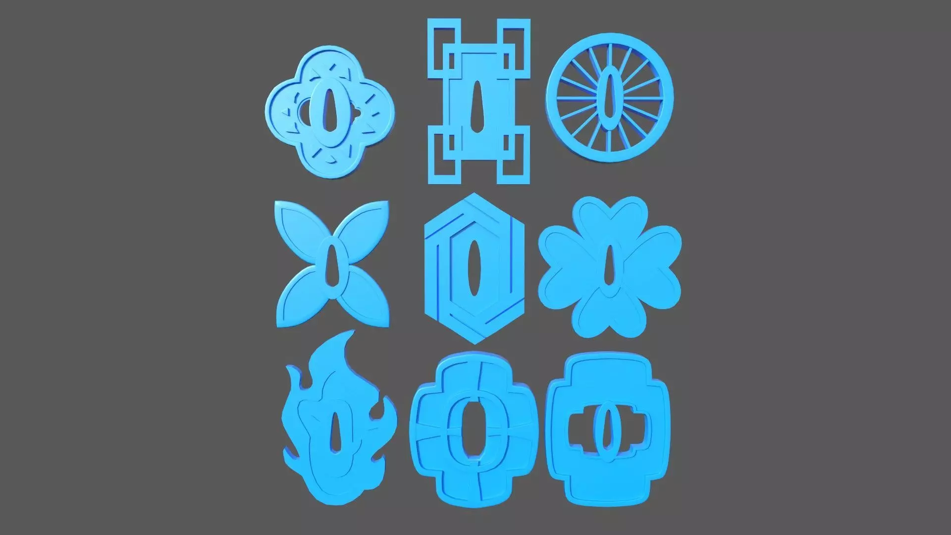 Demon Slayer Nichirin Tsuba 3D Printing 3D print model_0