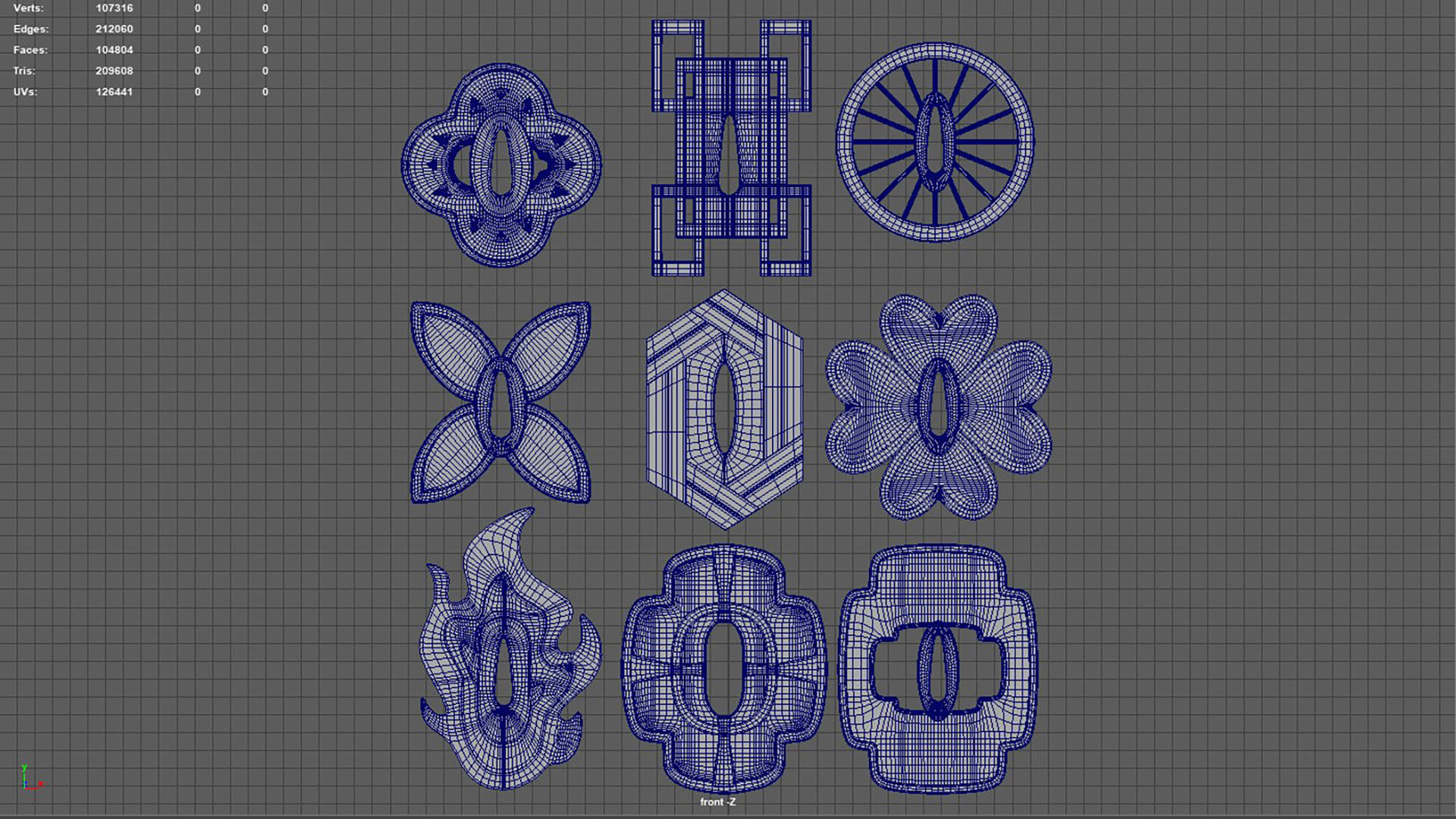 Demon Slayer Nichirin Tsuba 3D Printing 3D print model_30