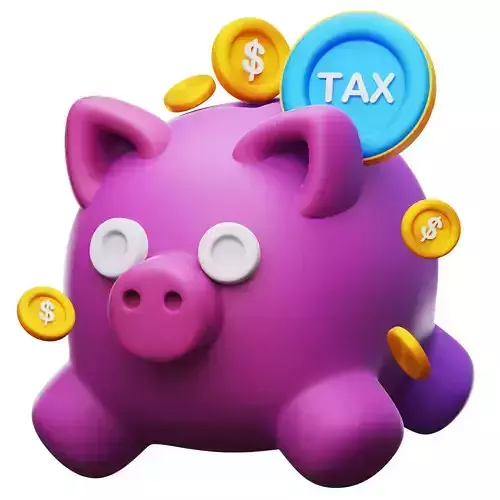 Tax Saving 3D Icon