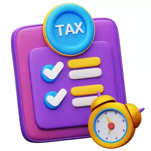 Tax Time 3D Icon