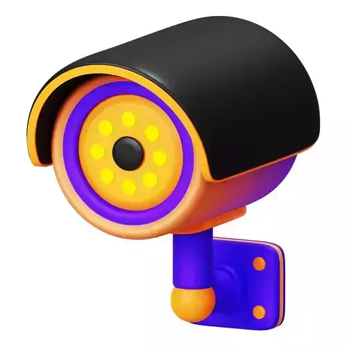 CCTV Camera 3D Icon