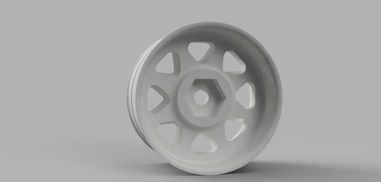  12MM HEX RC Wheels Leon Hardiritt Waffe with and without tires 3D print model_1