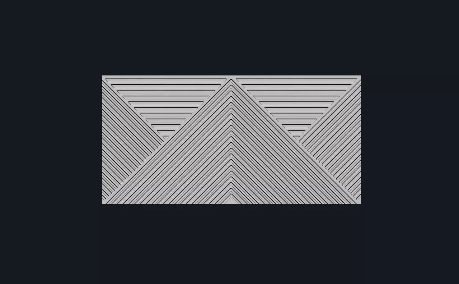 panel for CNC wood carving 3D model