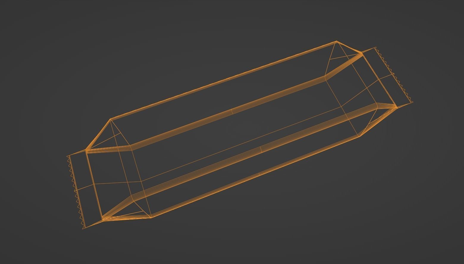 3D Biscuit Packet Free 3D model_2