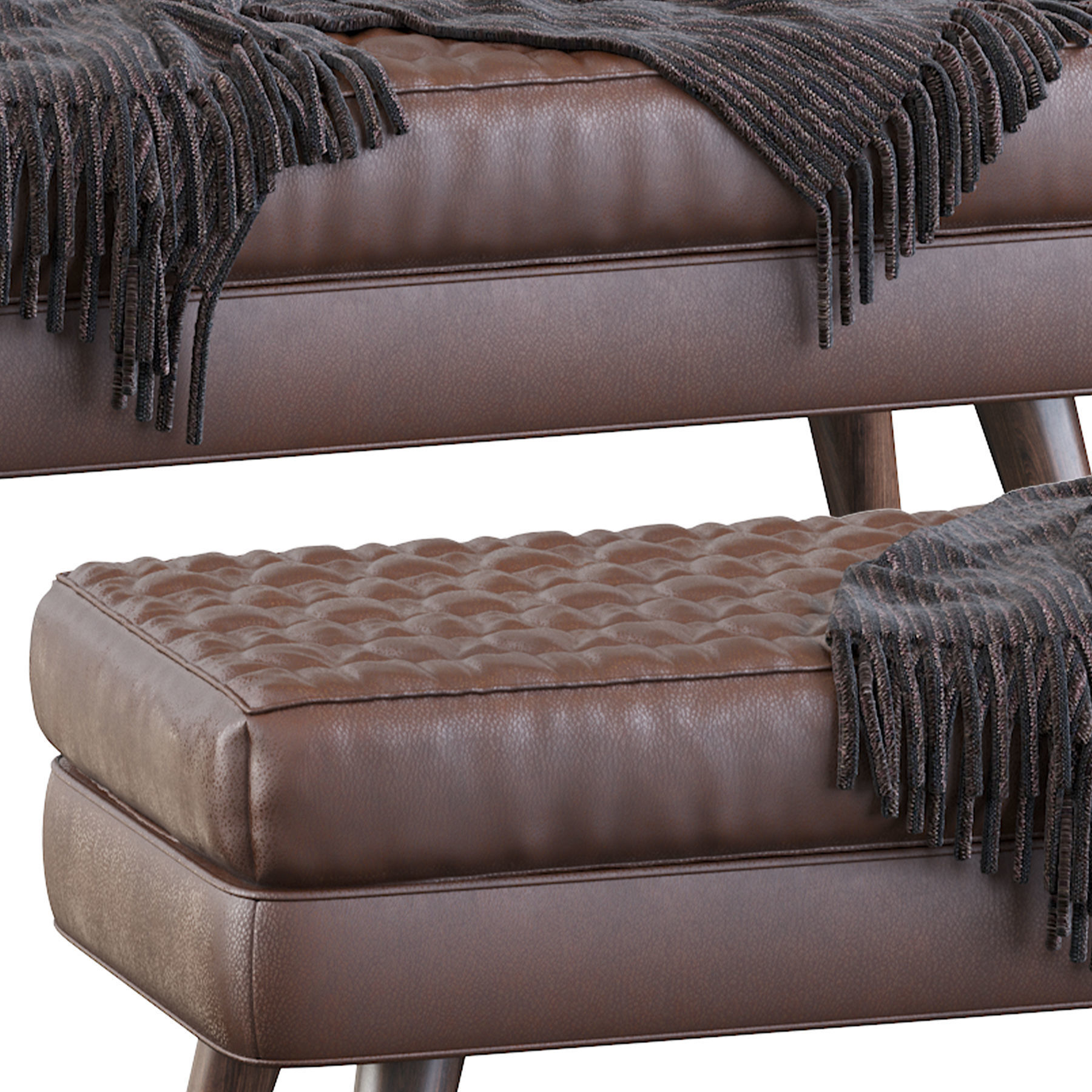 Bench seat Corolle 3D model_5