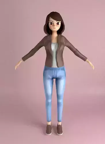 Female Model Rigged