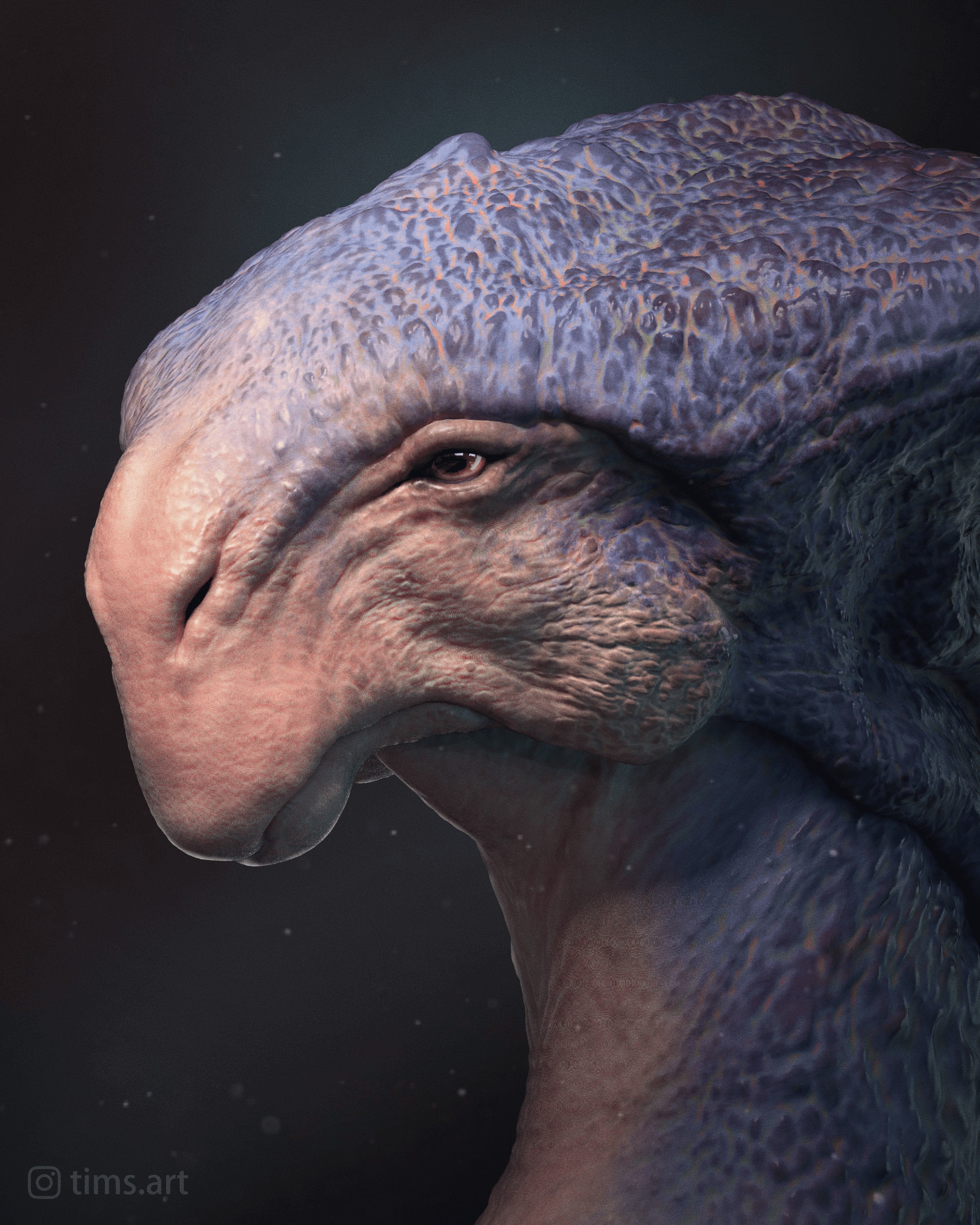 Giant Deerdon Low-poly 3D model_4