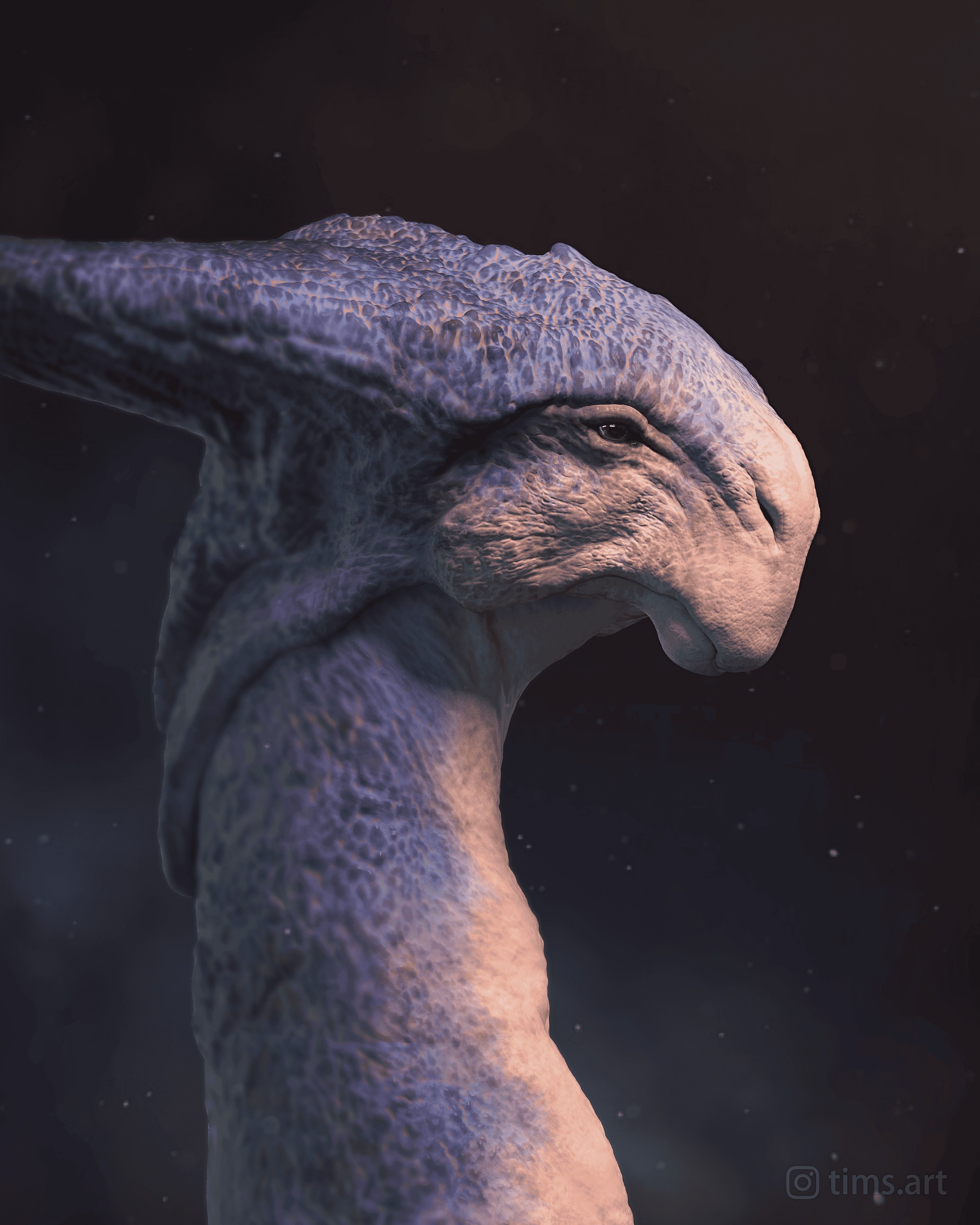 Giant Deerdon Low-poly 3D model_3