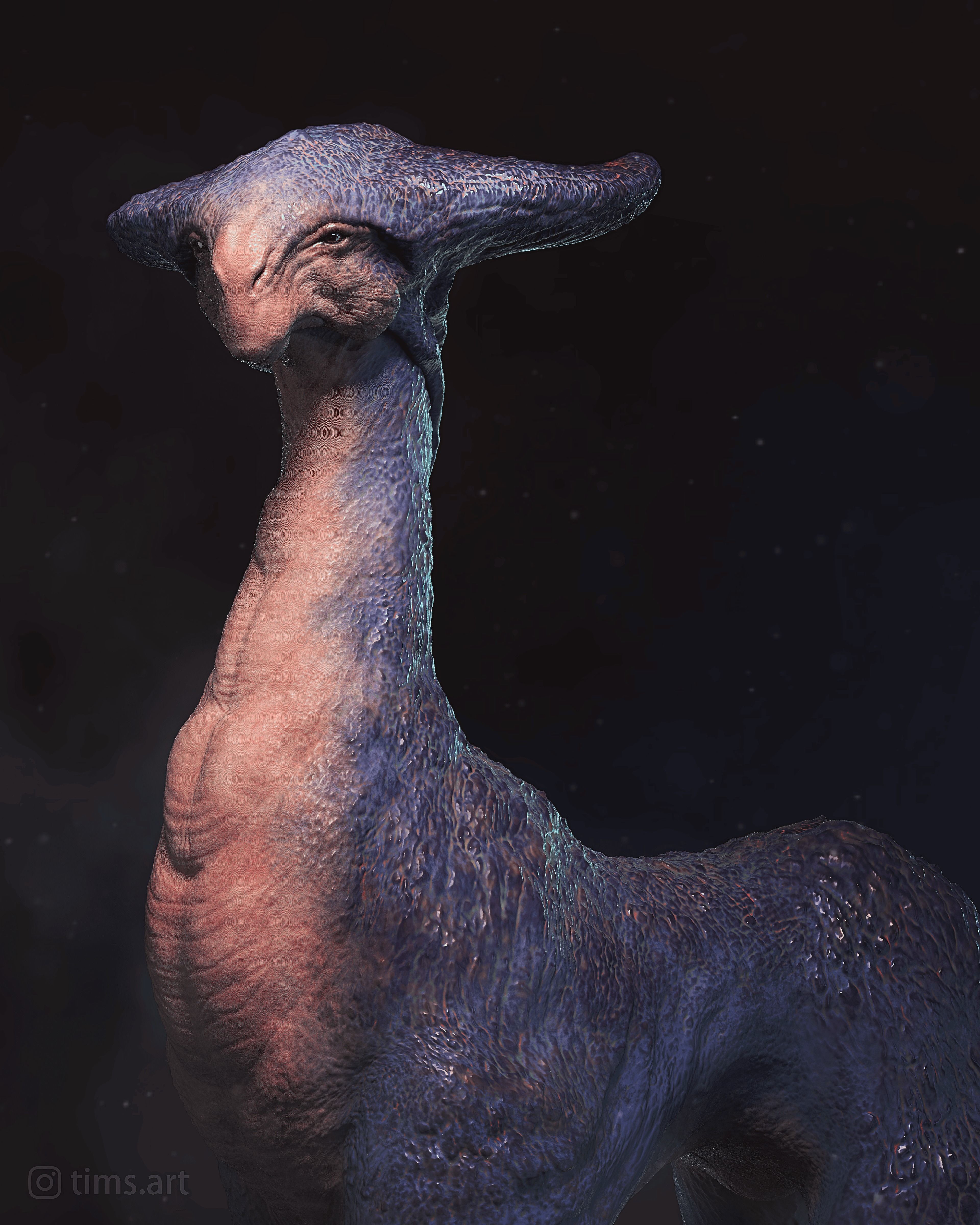 Giant Deerdon Low-poly 3D model_1