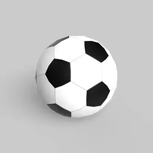 Soccer Ball Classic Standard Low-poly 3D model