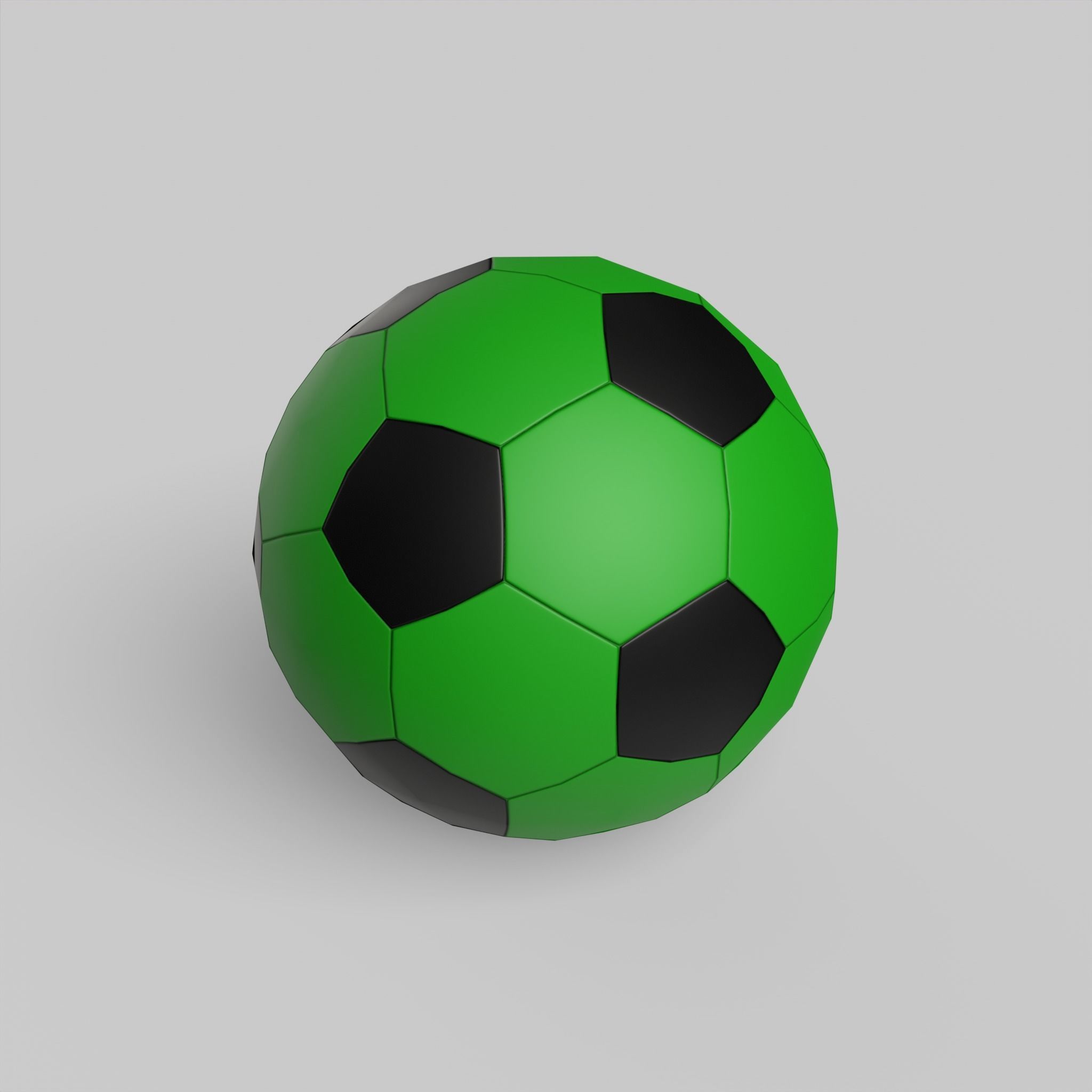 Soccer Ball Classic Standard Low-poly 3D model_3