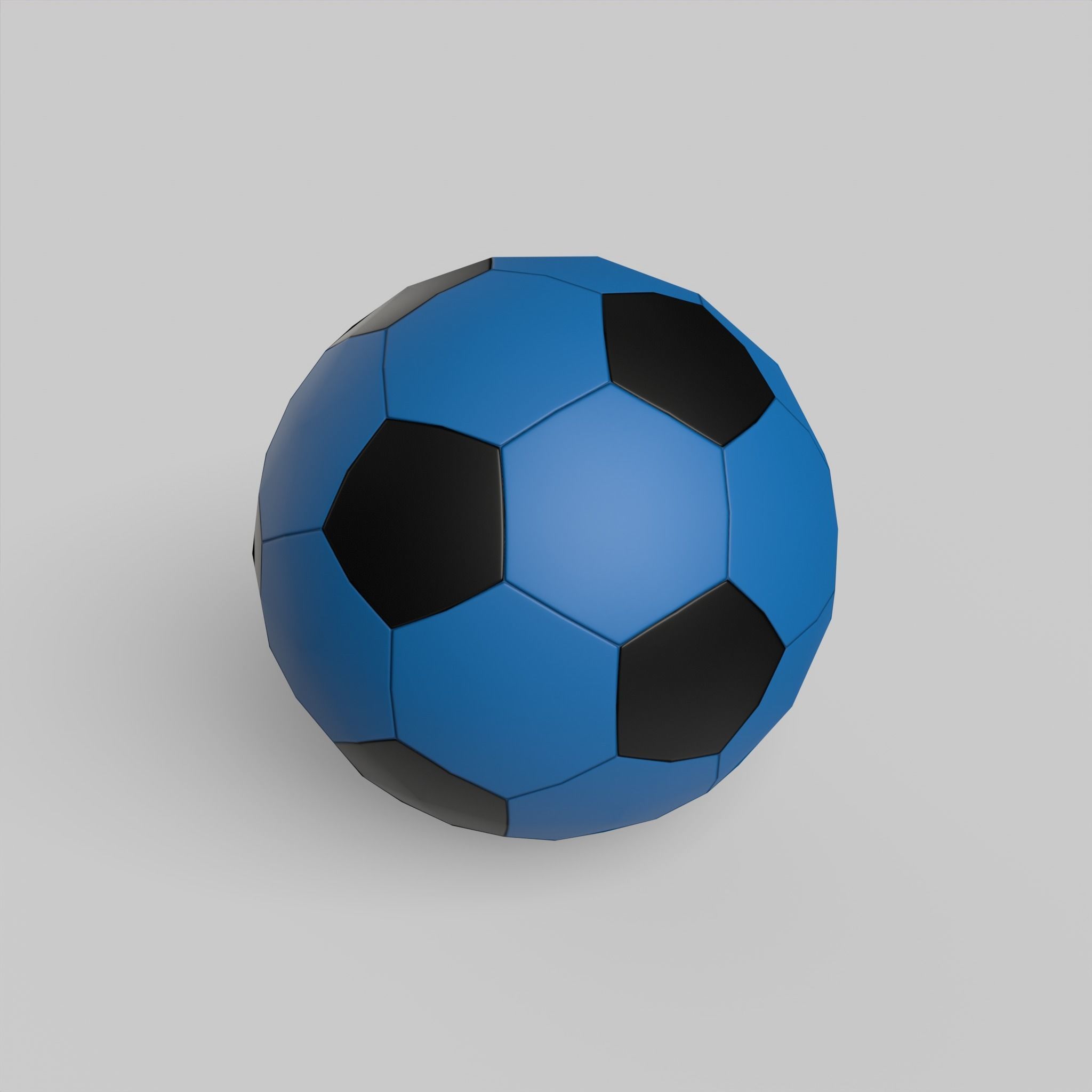 Soccer Ball Classic Standard Low-poly 3D model_2