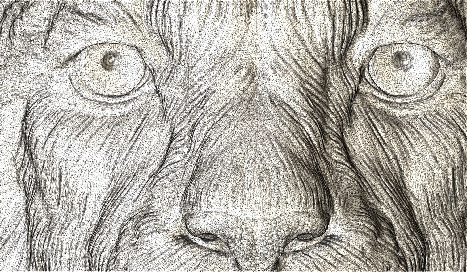 Cheetah head bust 3D print model_23