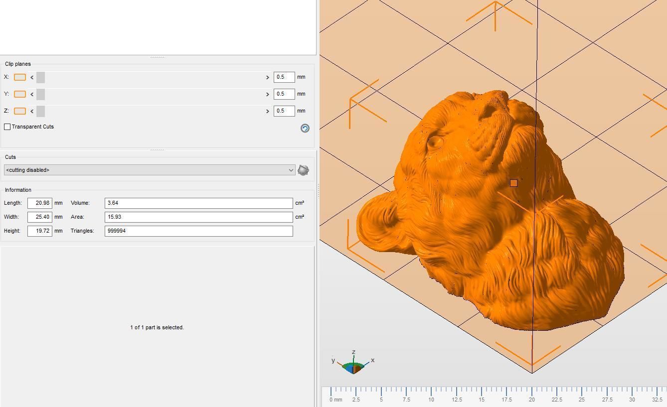 Cheetah head bust 3D print model_25