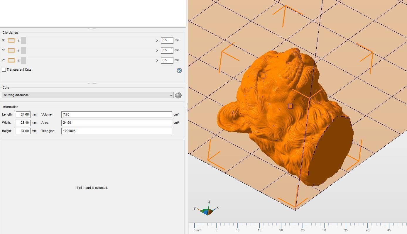 Cheetah head bust 3D print model_26