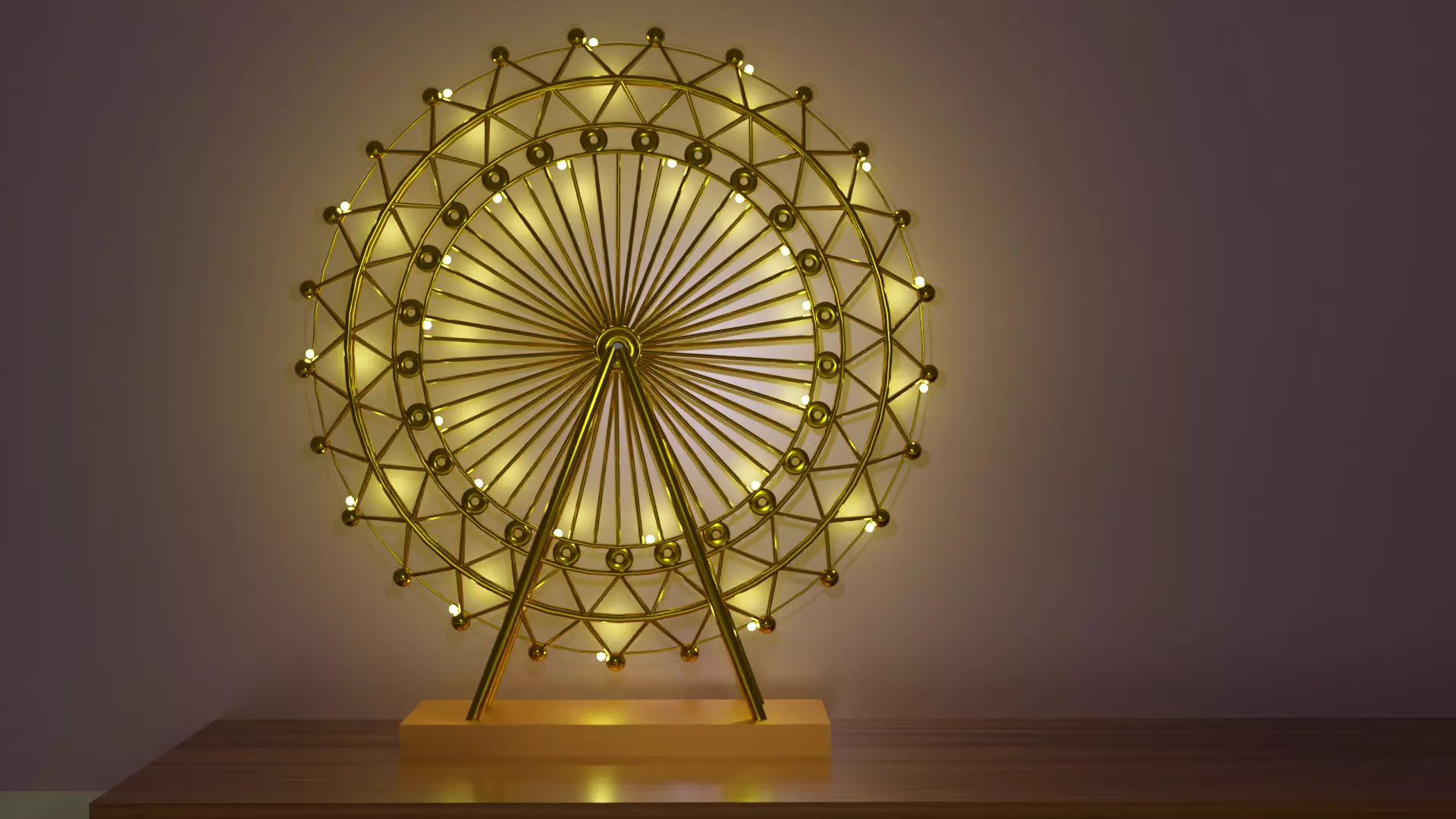 nightlamp skywheel Low-poly 3D model