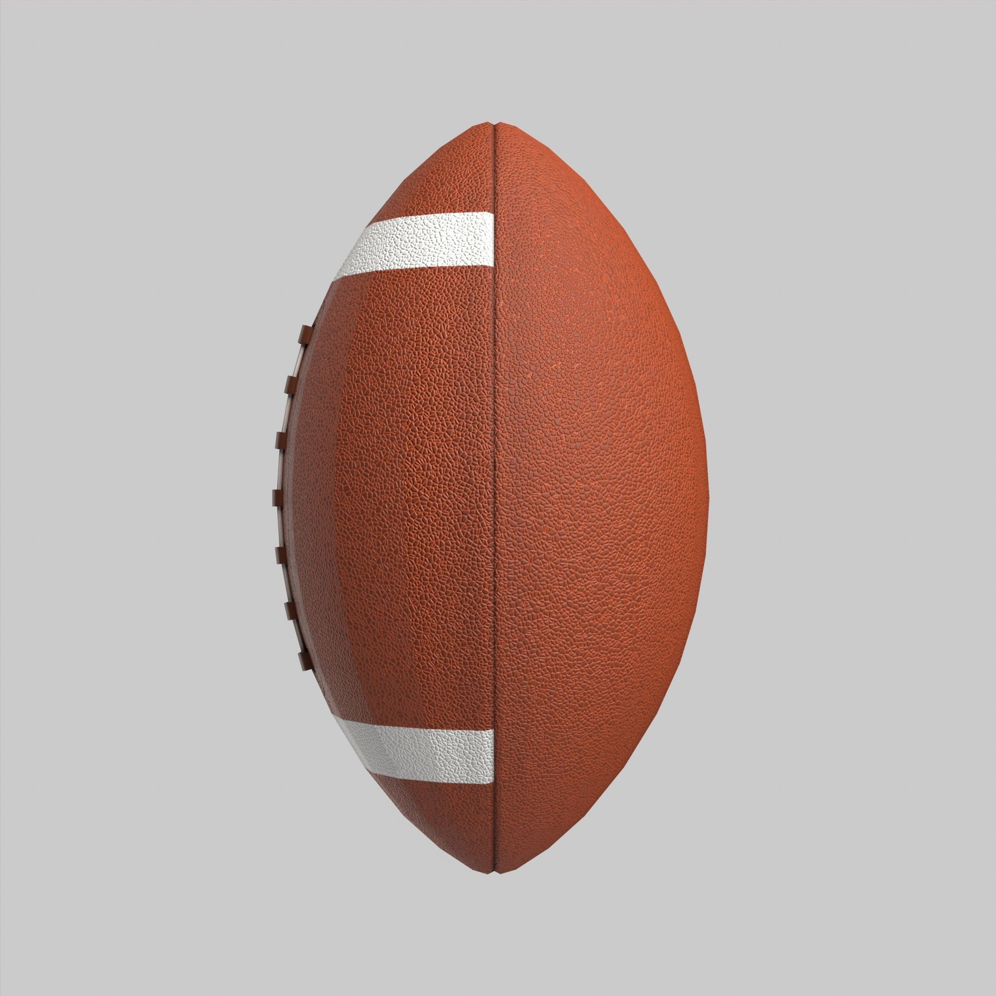 Rugby Ball American Football Classic Standard Low-poly 3D model_9