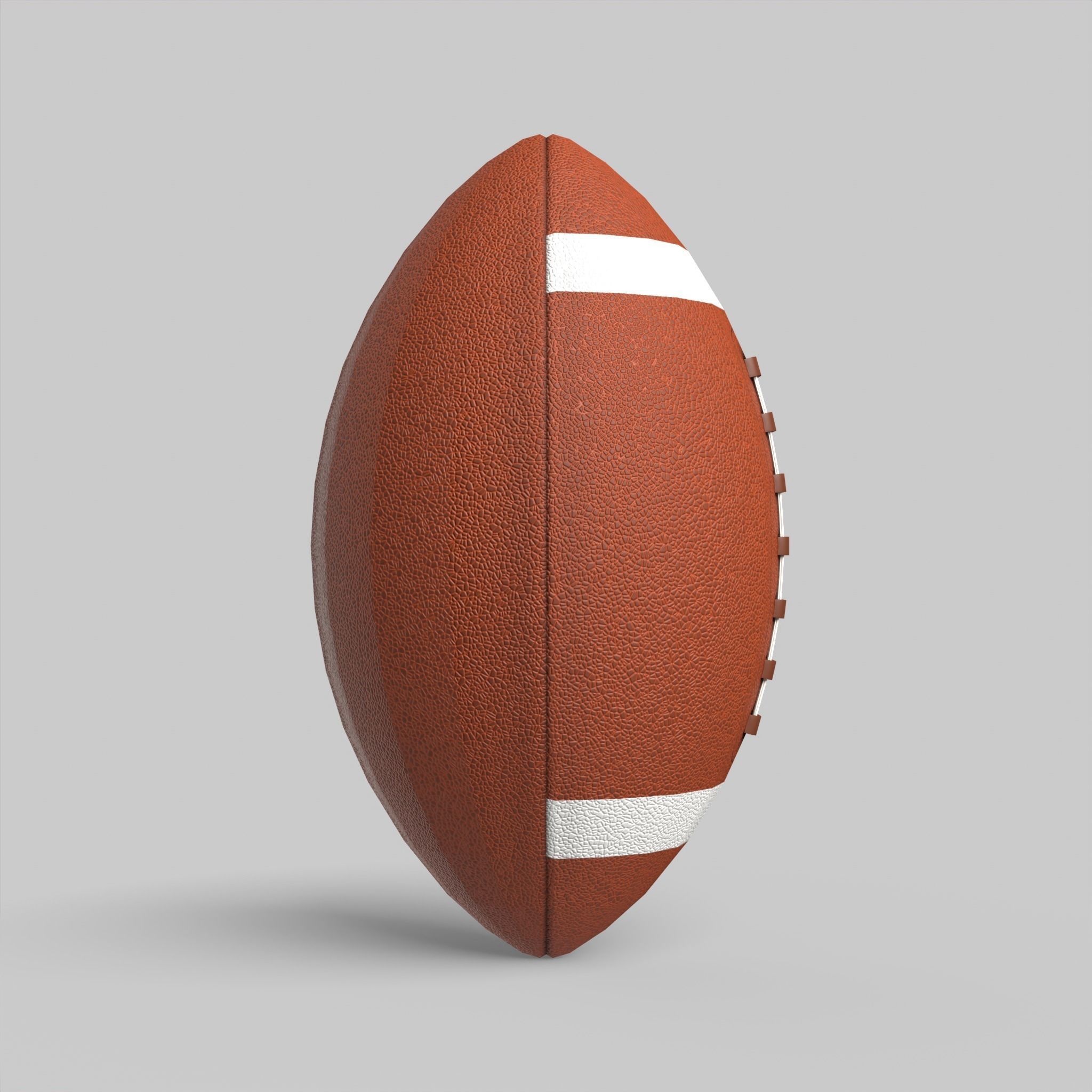 Rugby Ball American Football Classic Standard Low-poly 3D model_7