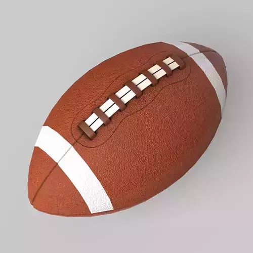 Rugby Ball American Football Classic Standard Low-poly 3D model