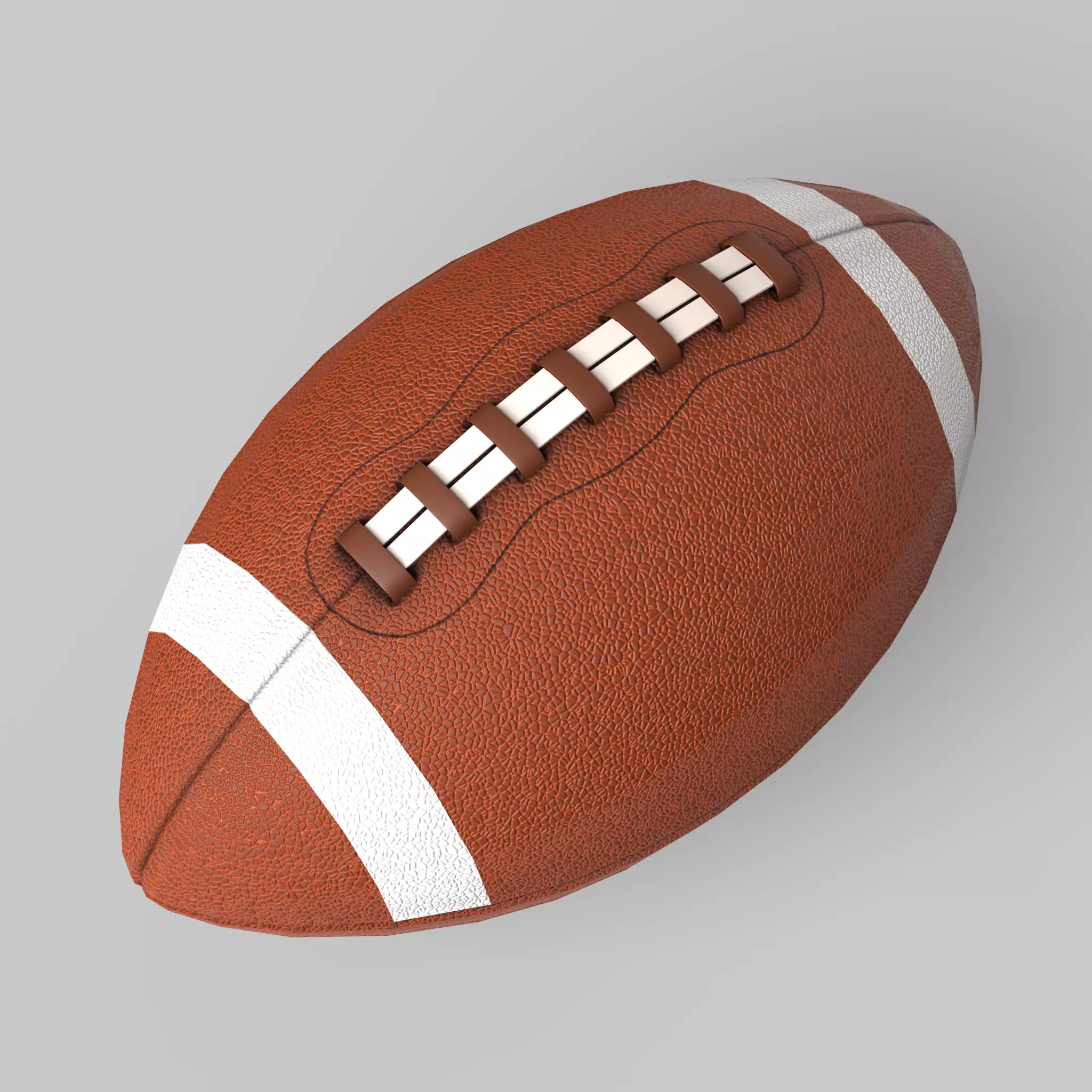 Rugby Ball American Football Classic Standard Low-poly 3D model_0