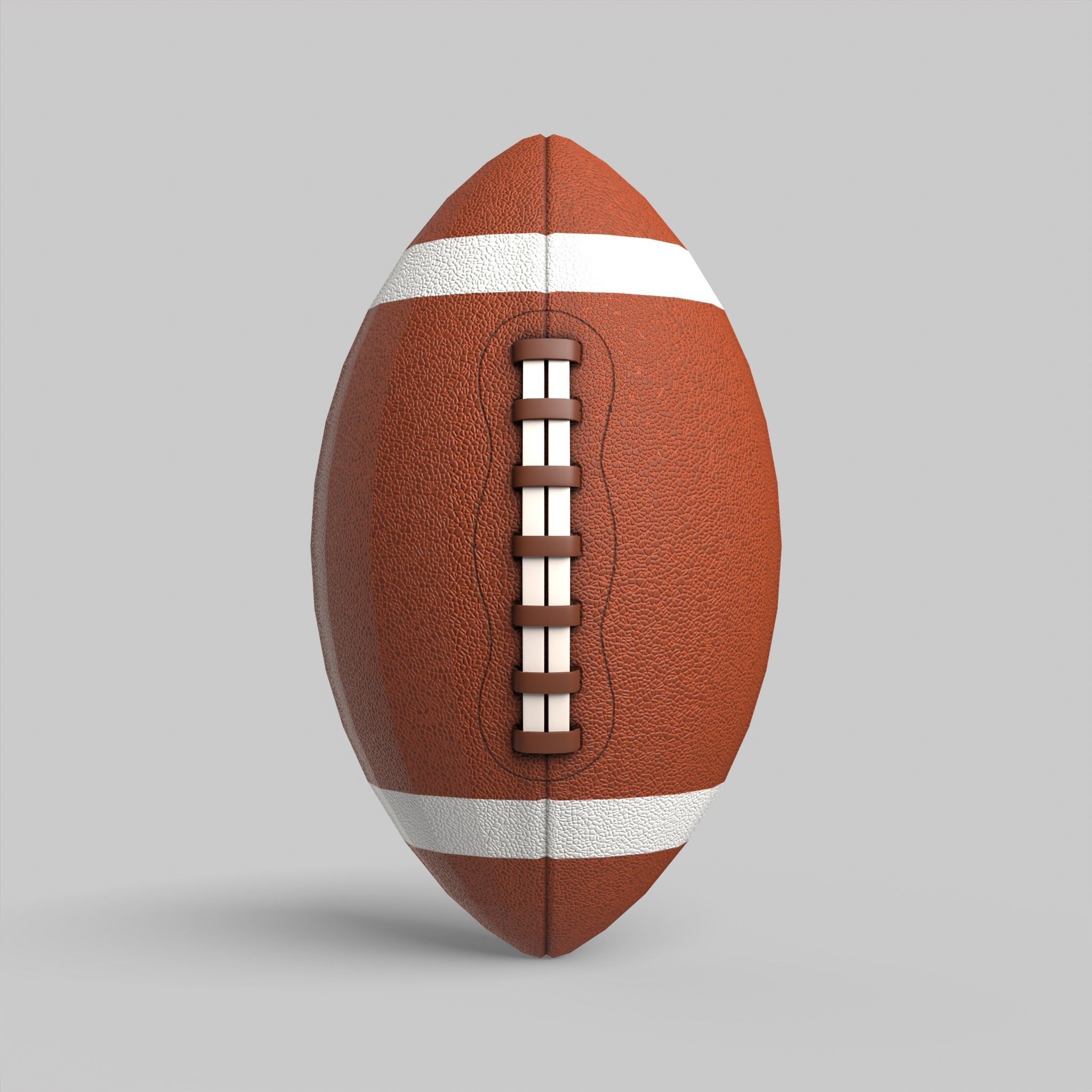 Rugby Ball American Football Classic Standard Low-poly 3D model_5