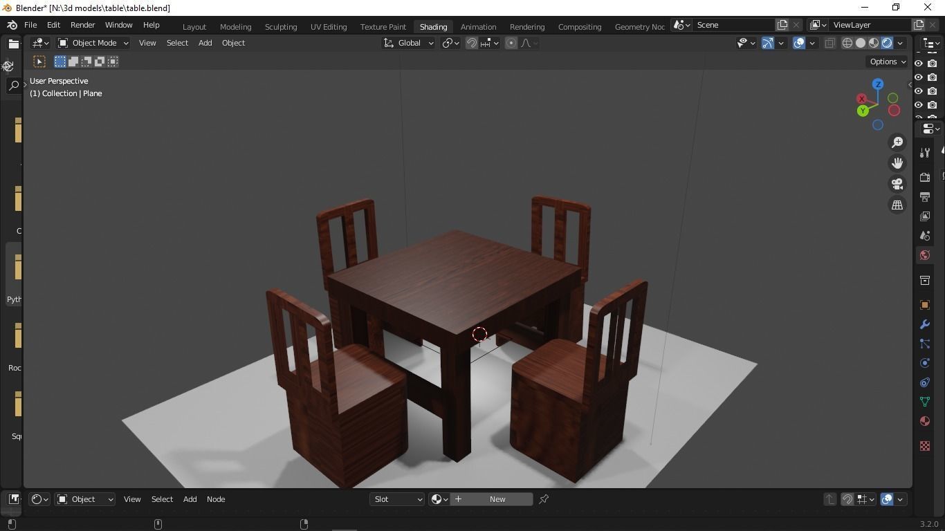 training table 3d model Free 3D model_10