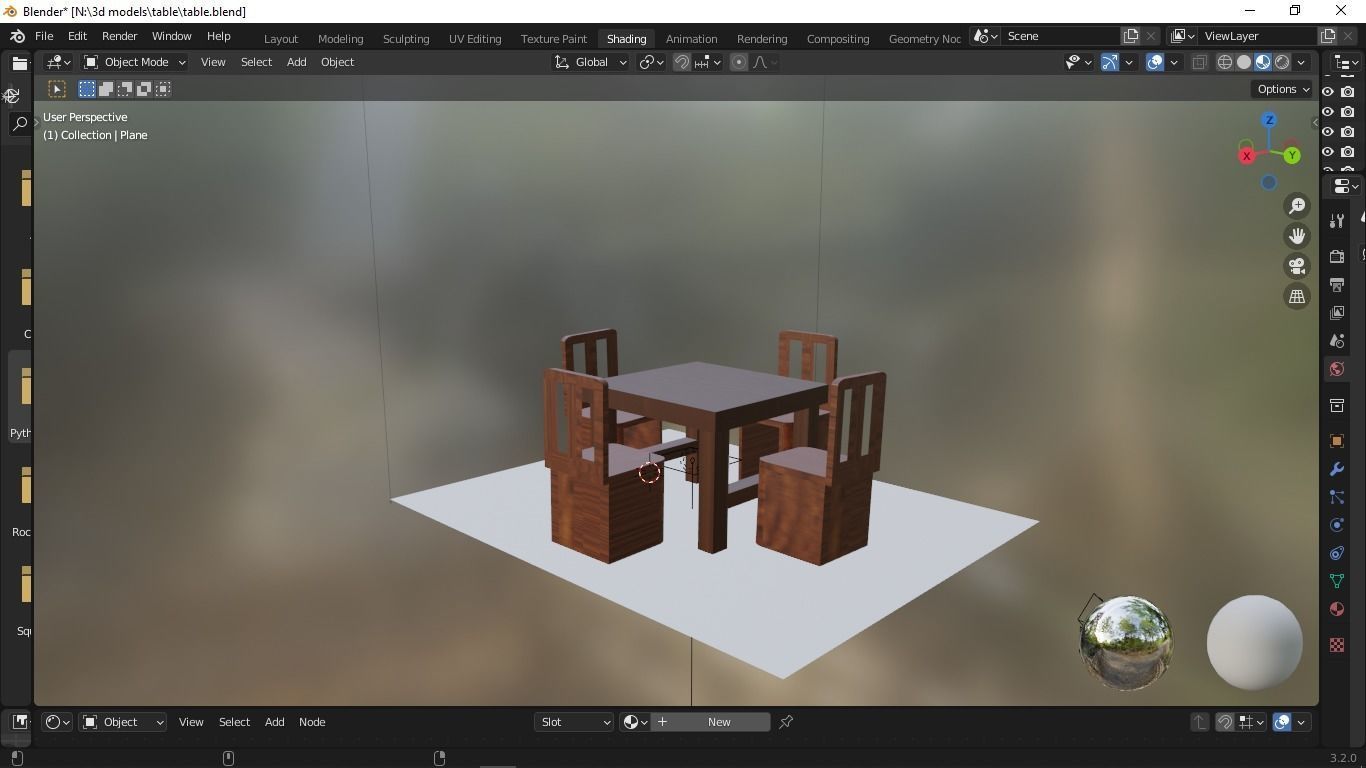 training table 3d model Free 3D model_12