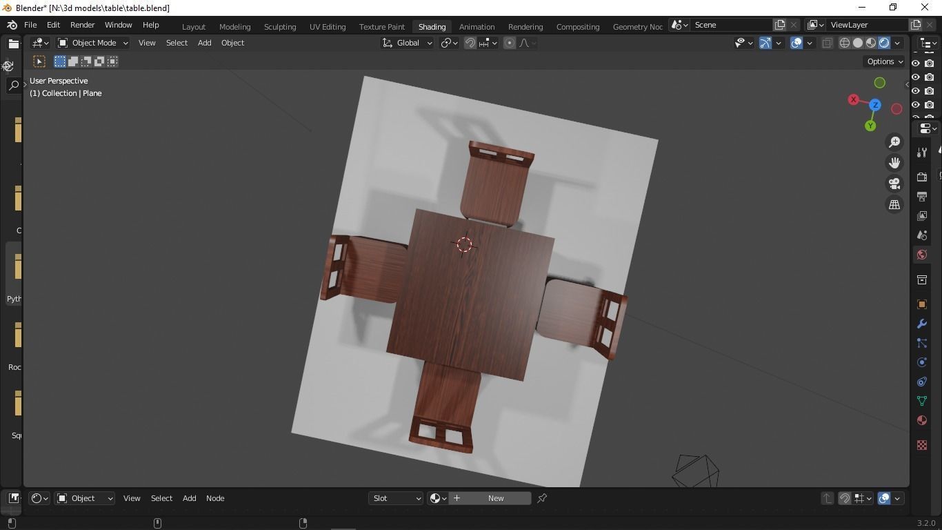 training table 3d model Free 3D model_11