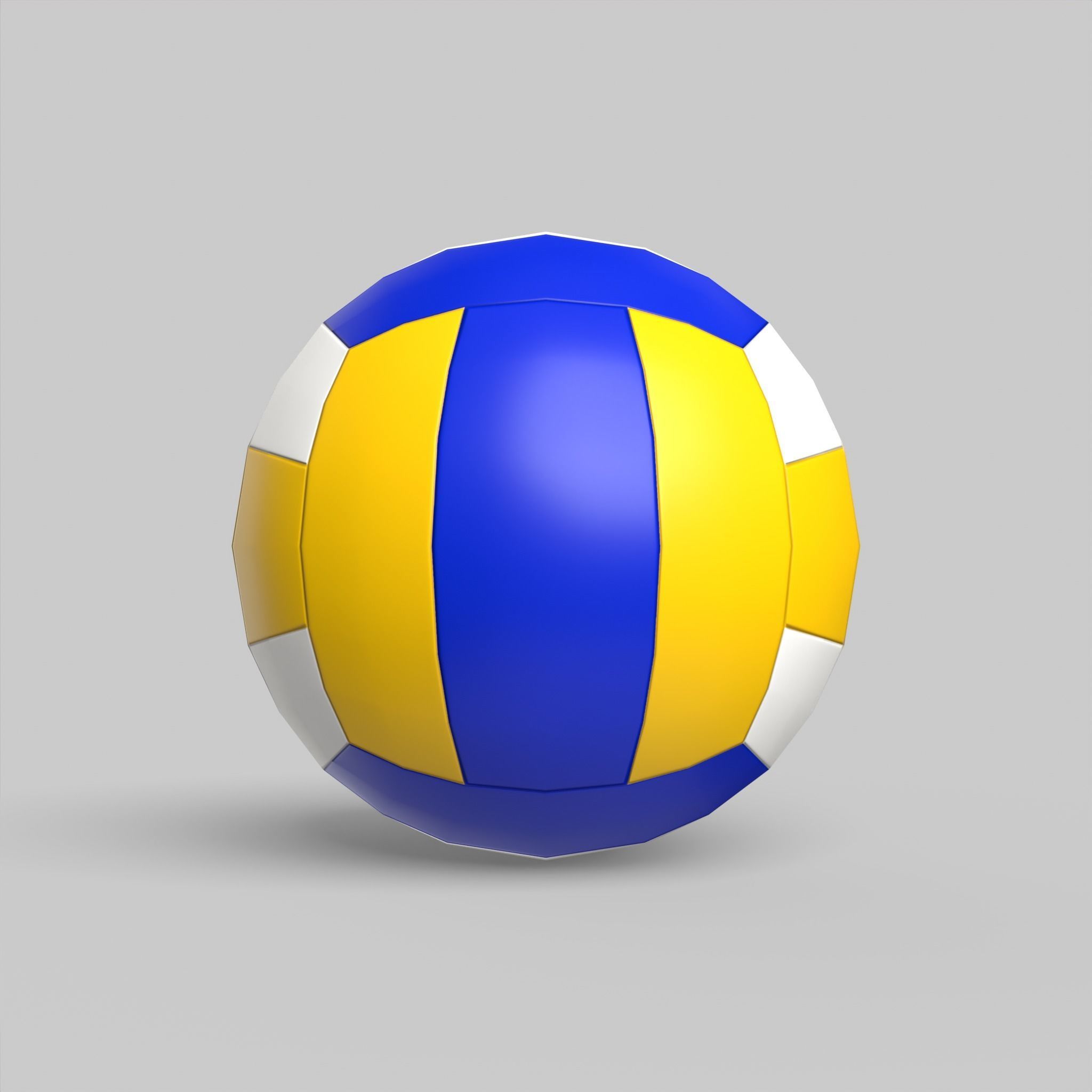 Volleyball Ball Classic Standard Low-poly 3D model_5