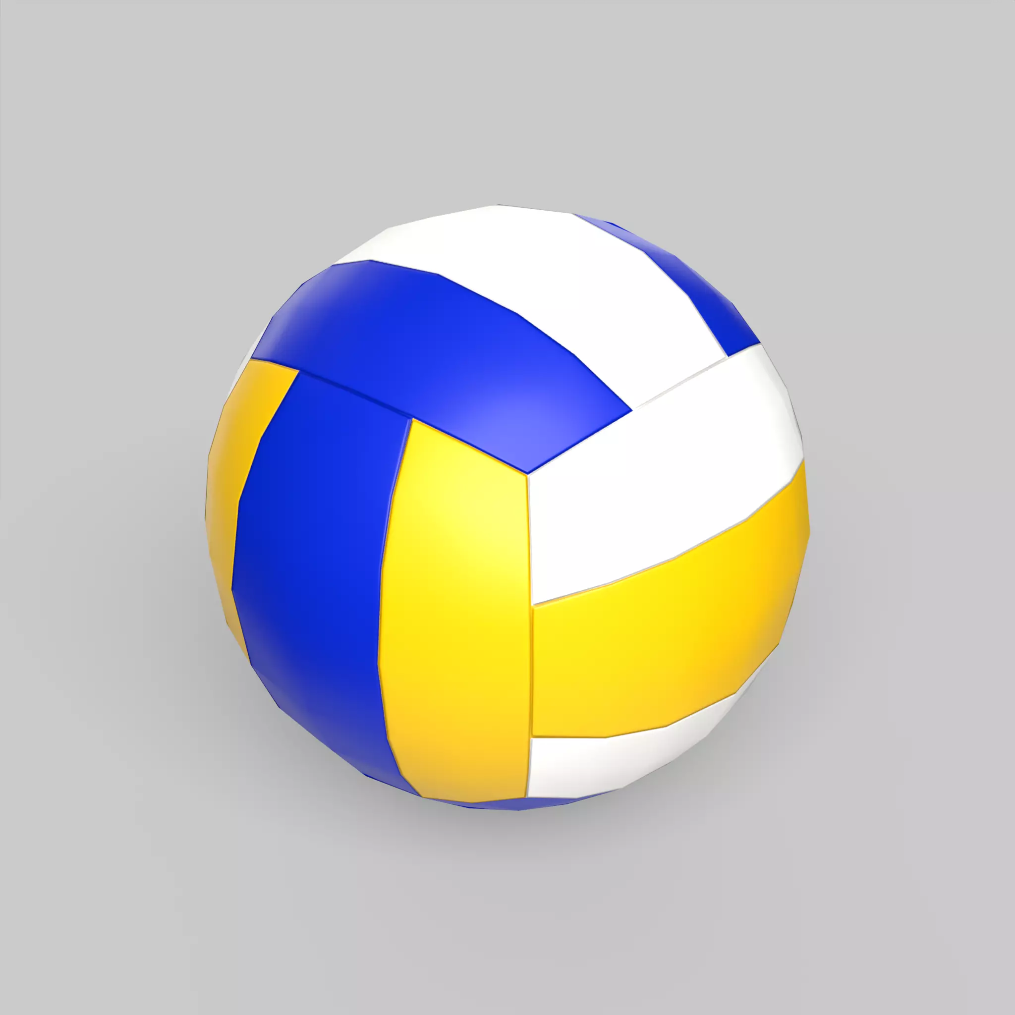 Volleyball Ball Classic Standard Low-poly 3D model_0