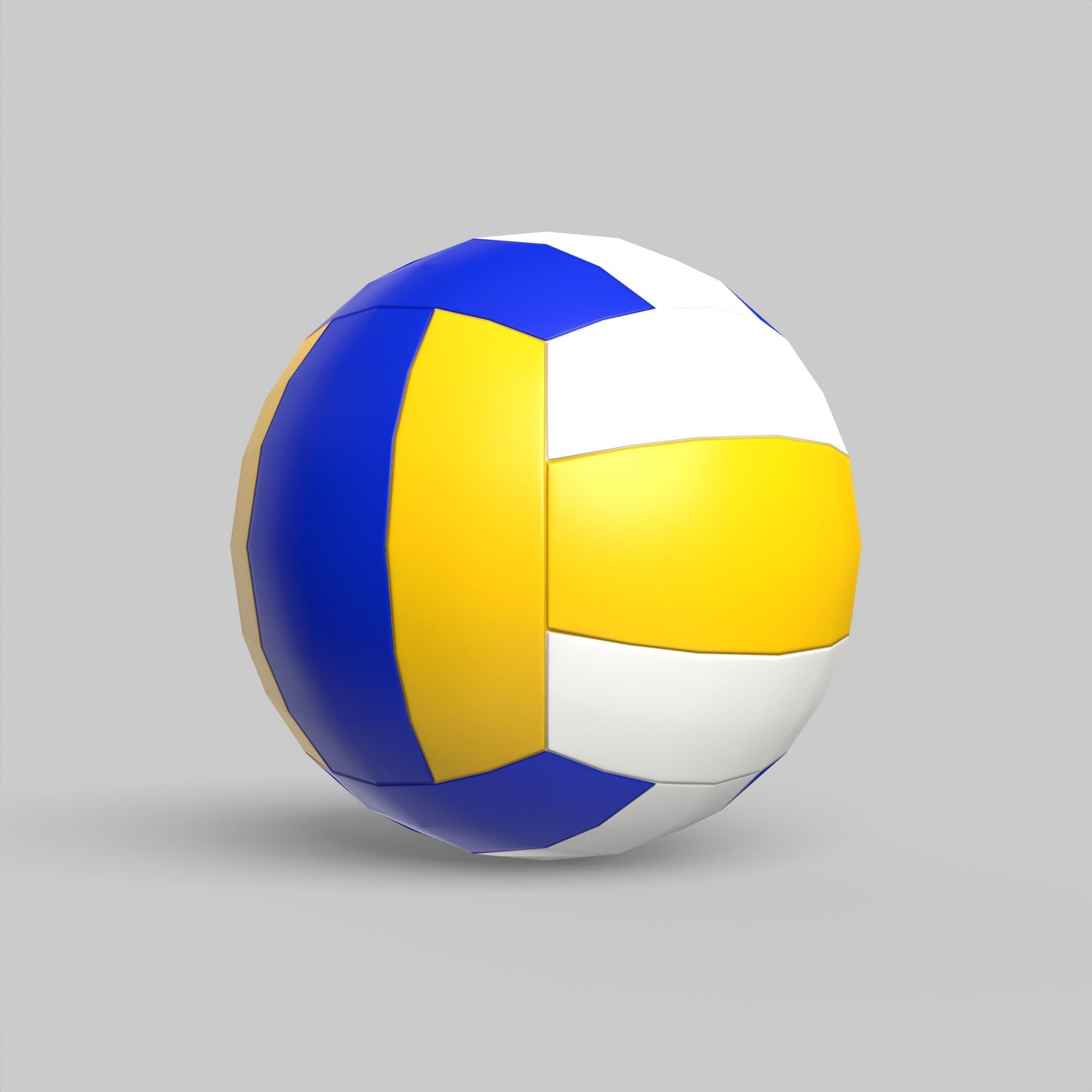 Volleyball Ball Classic Standard Low-poly 3D model_7