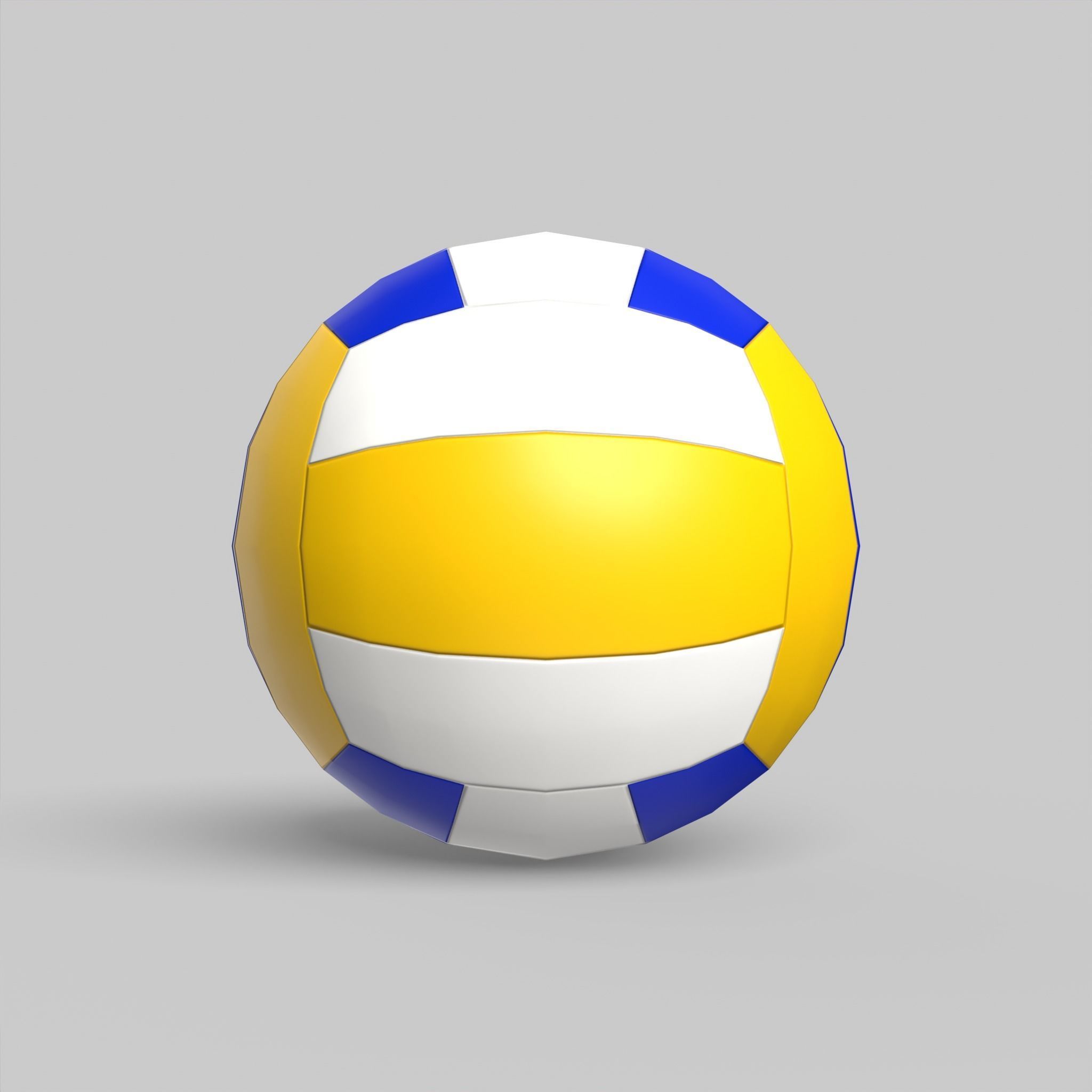 Volleyball Ball Classic Standard Low-poly 3D model_3