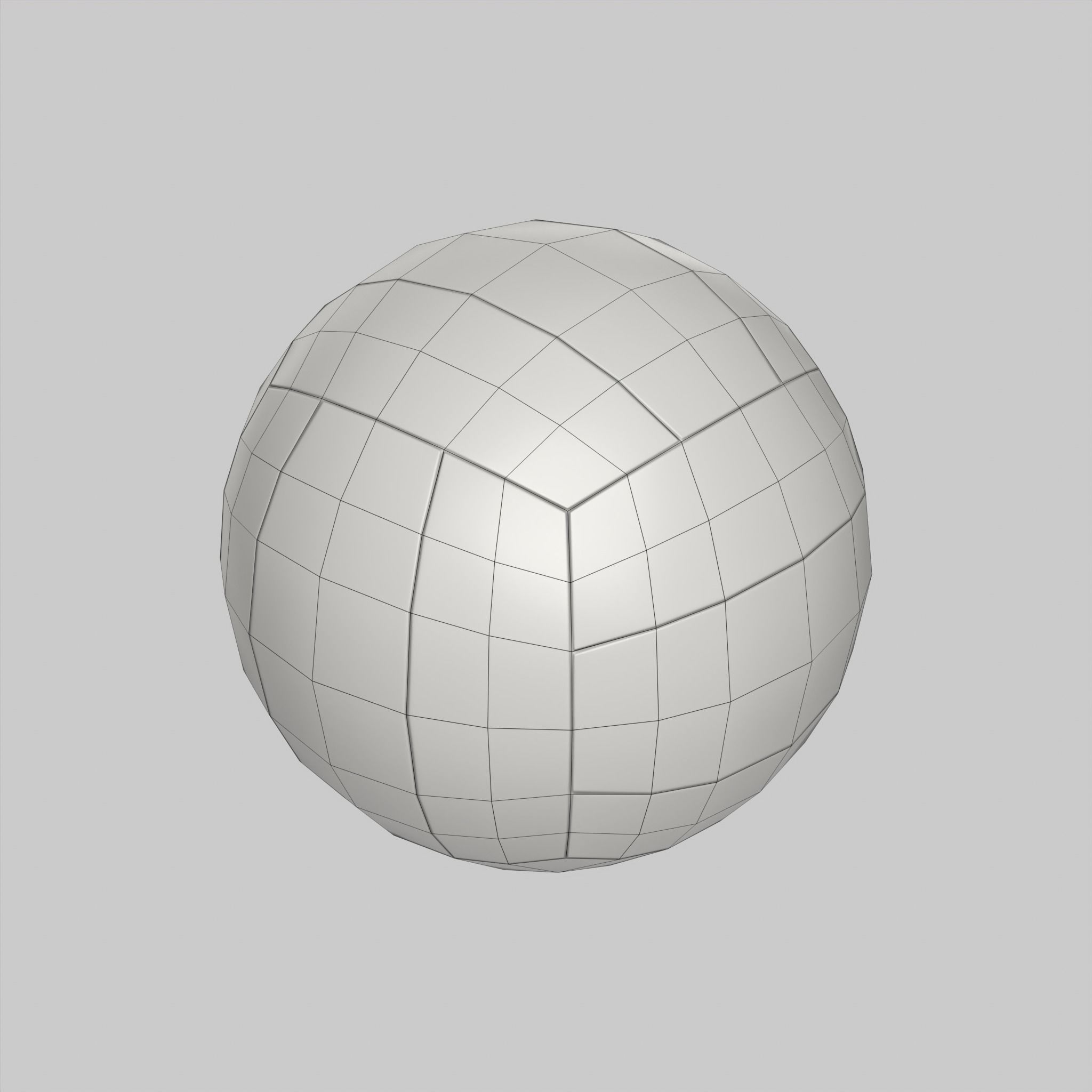 Volleyball Ball Classic Standard Low-poly 3D model_10