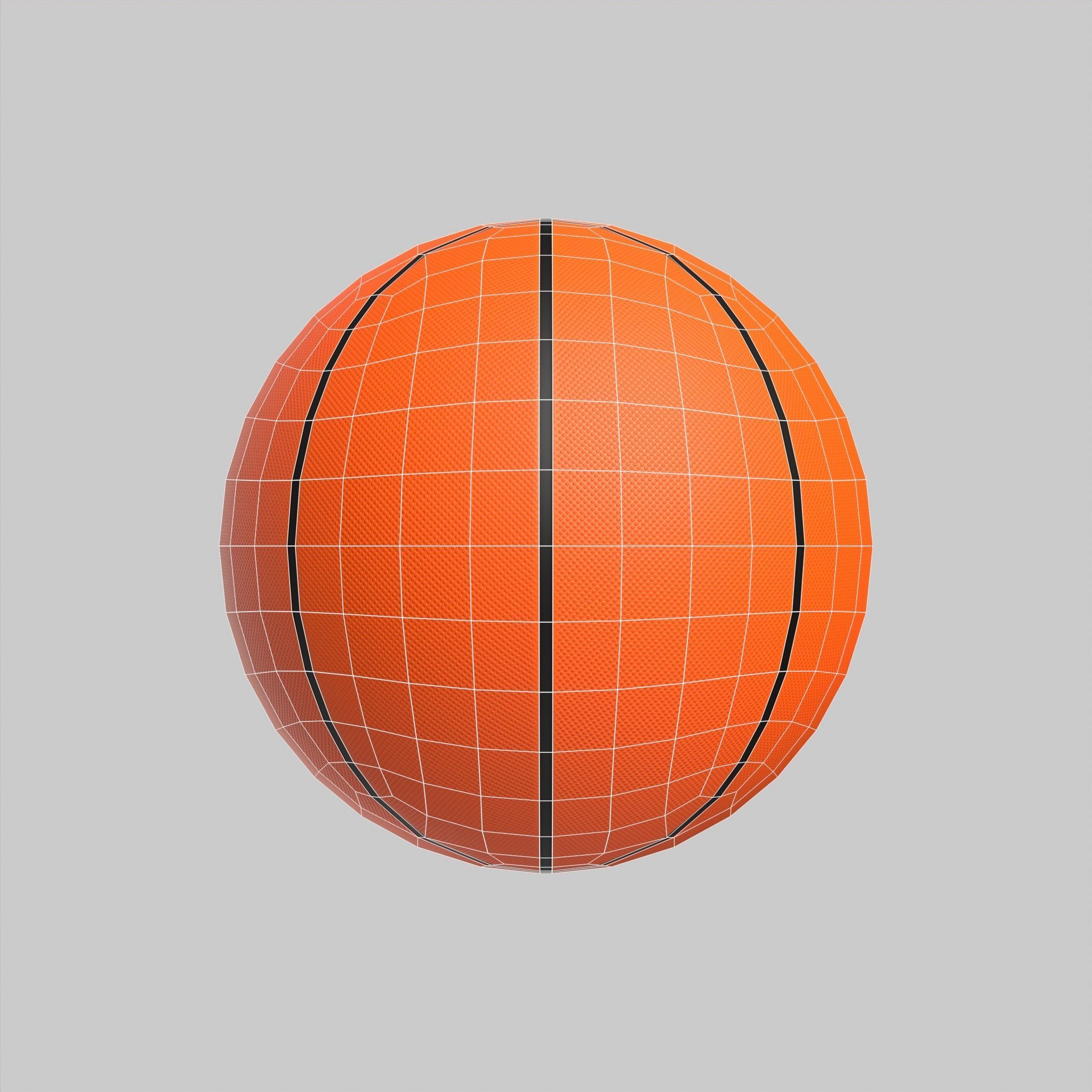 Basketball Ball NBA Classic Standard Low-poly 3D model_6