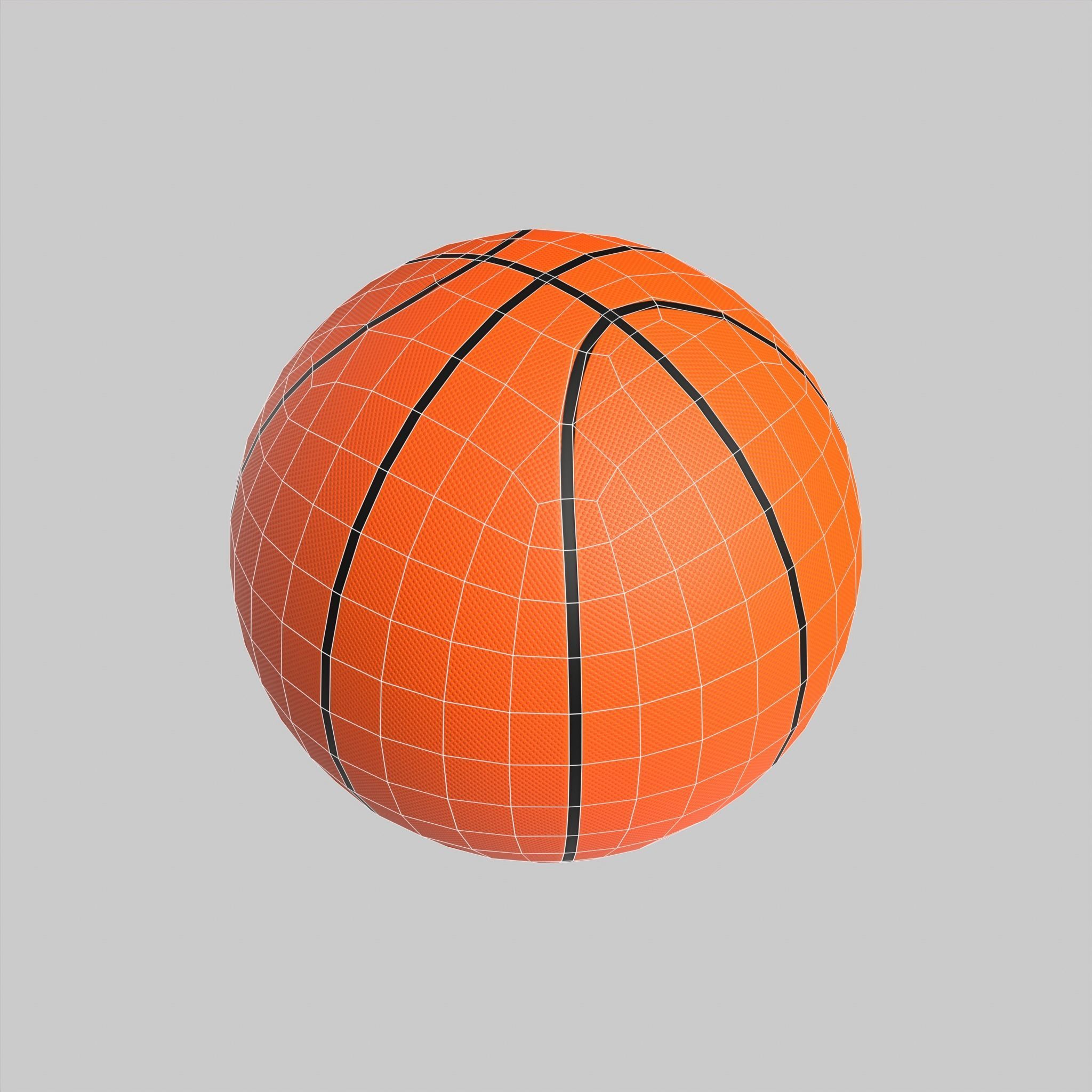 Basketball Ball NBA Classic Standard Low-poly 3D model_2