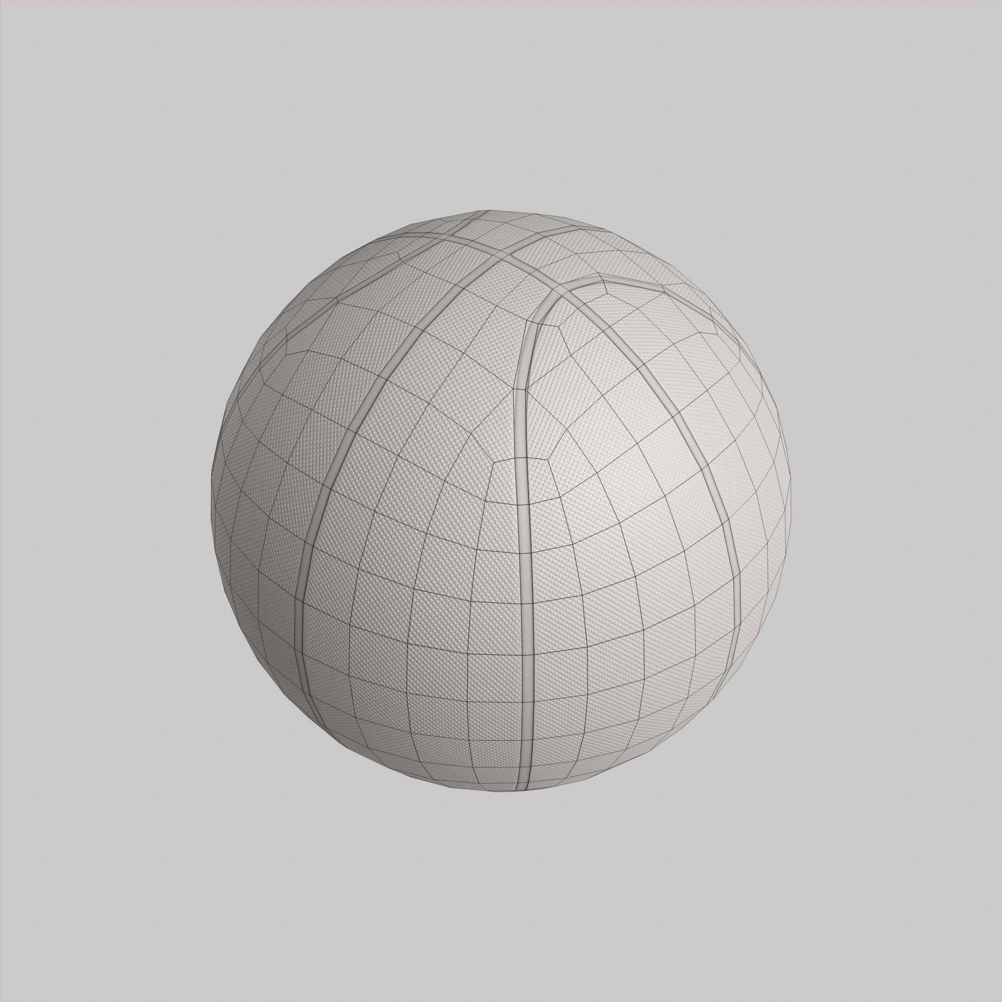 Basketball Ball NBA Classic Standard Low-poly 3D model_4