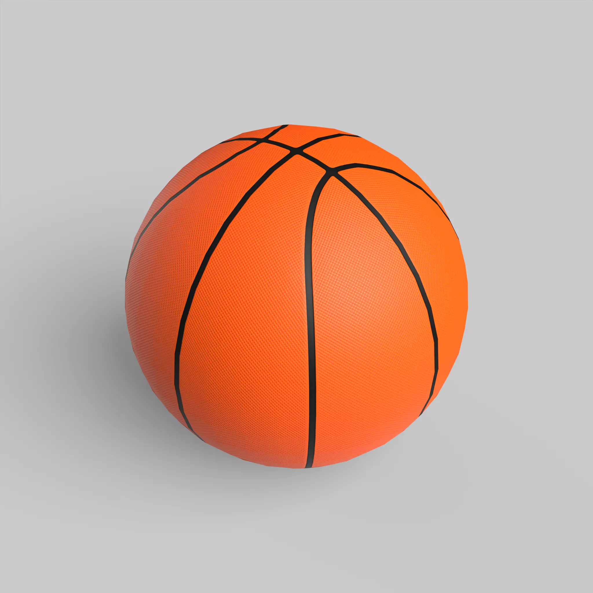 Basketball Ball NBA Classic Standard Low-poly 3D model_0