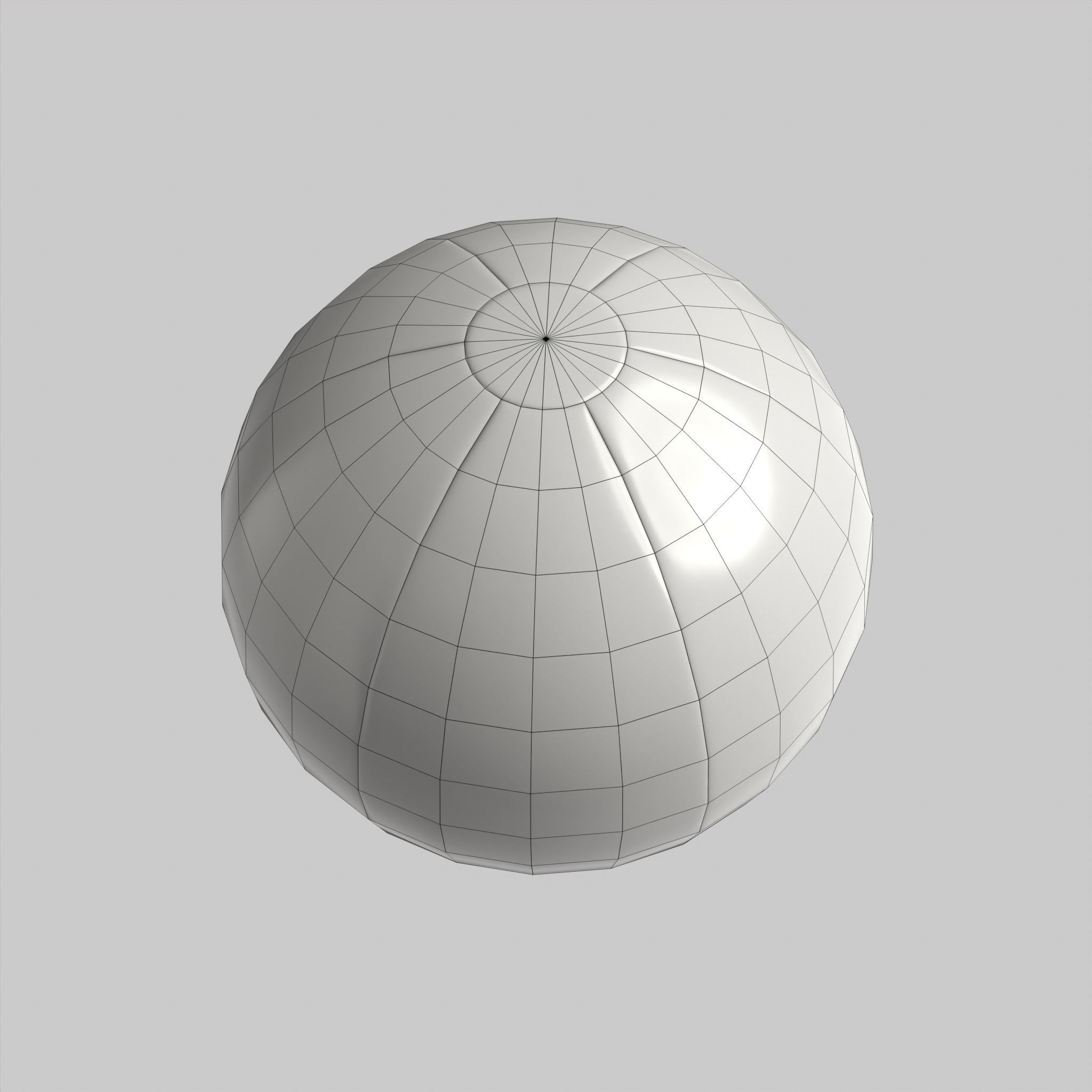 Beach Ball Colorful Summer Low-poly 3D model_4