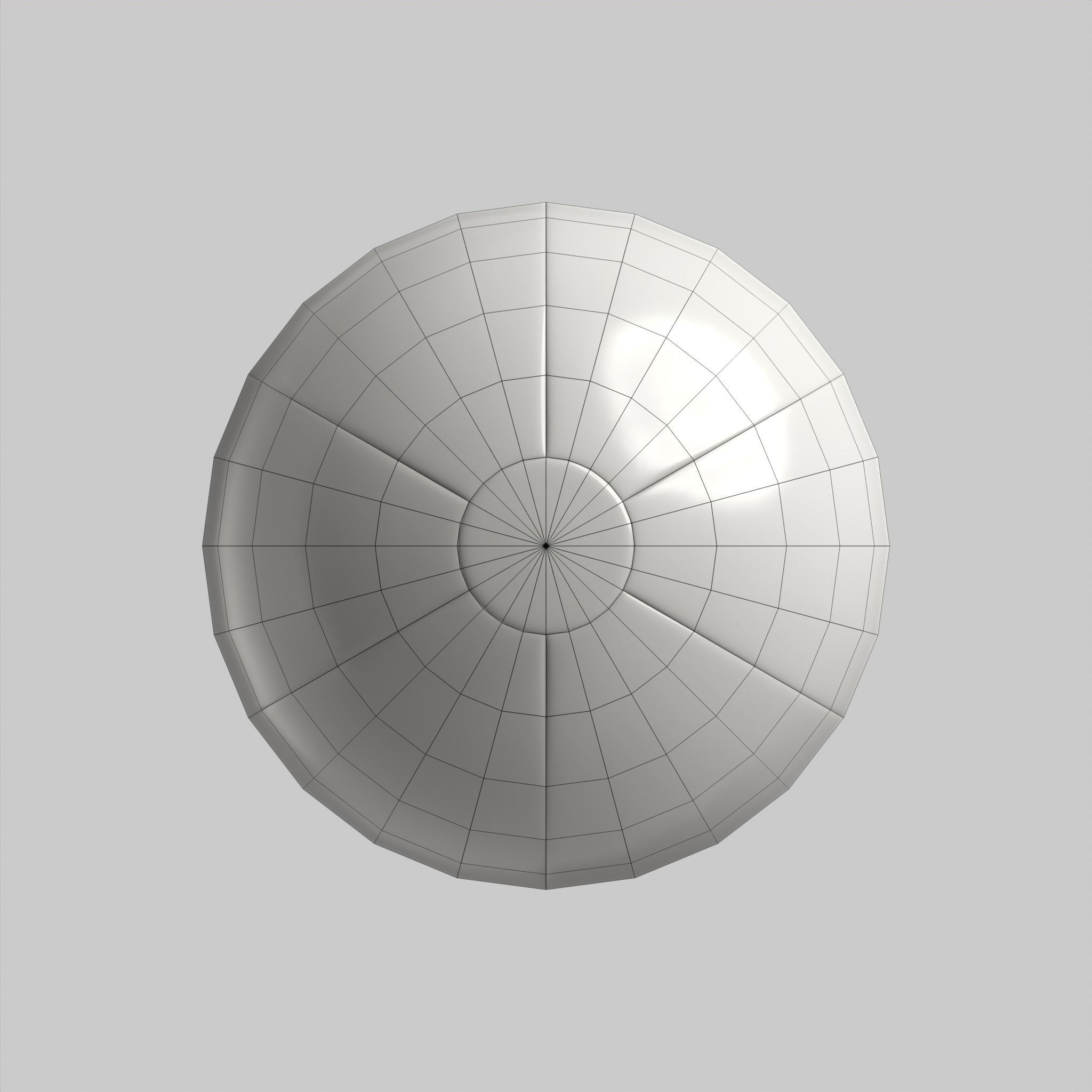 Beach Ball Colorful Summer Low-poly 3D model_16