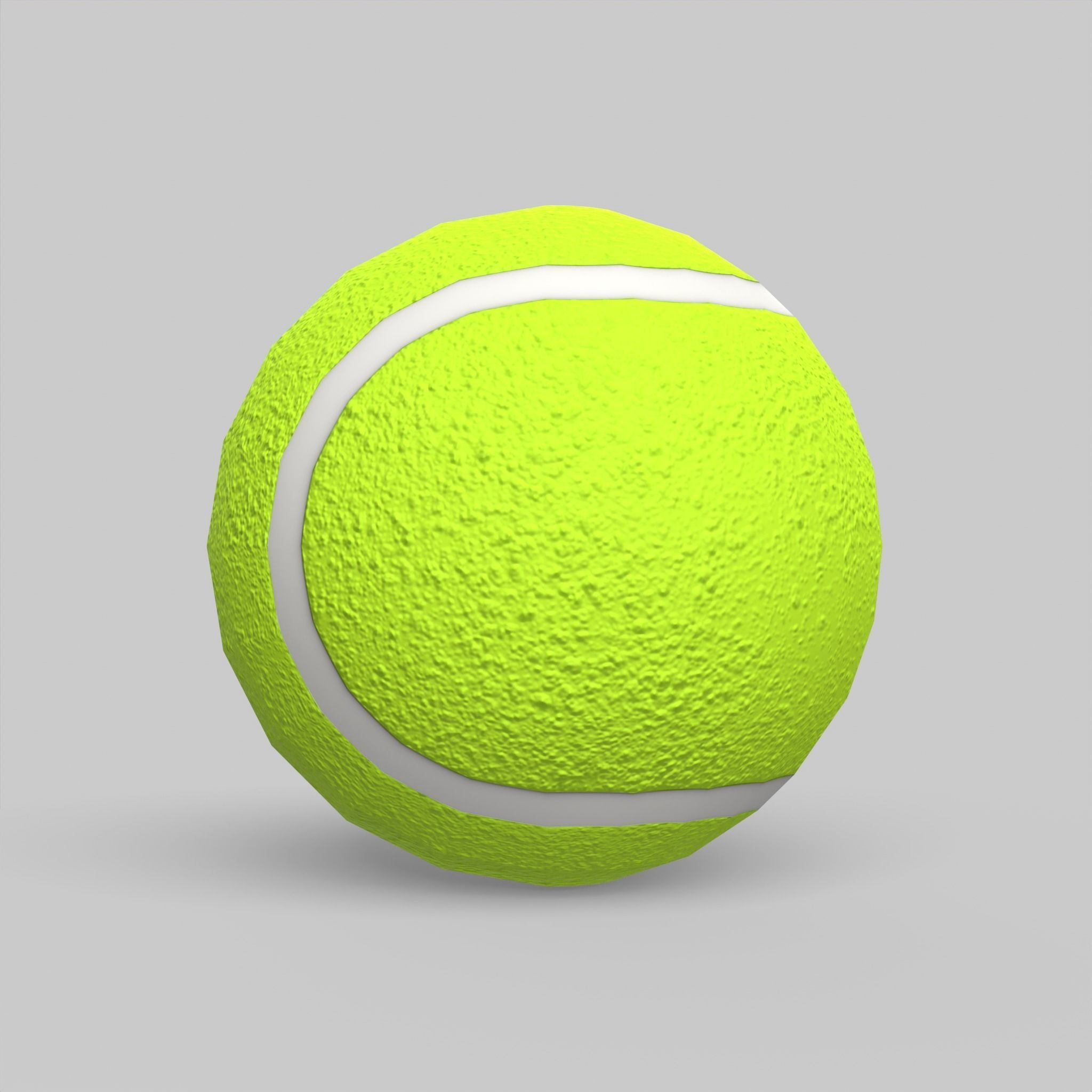 Tennis Ball Classic Standard Low-poly 3D model_9