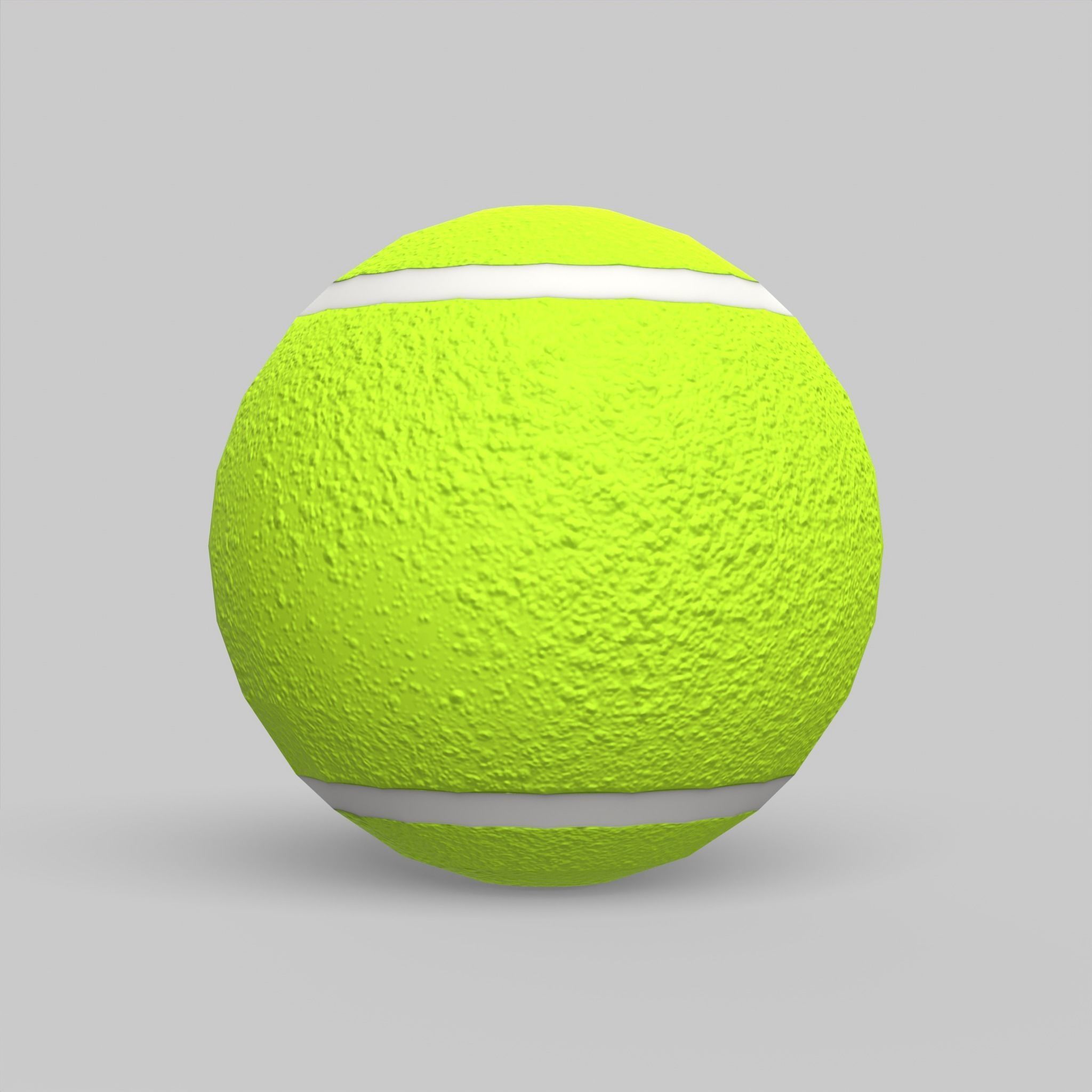 Tennis Ball Classic Standard Low-poly 3D model_7