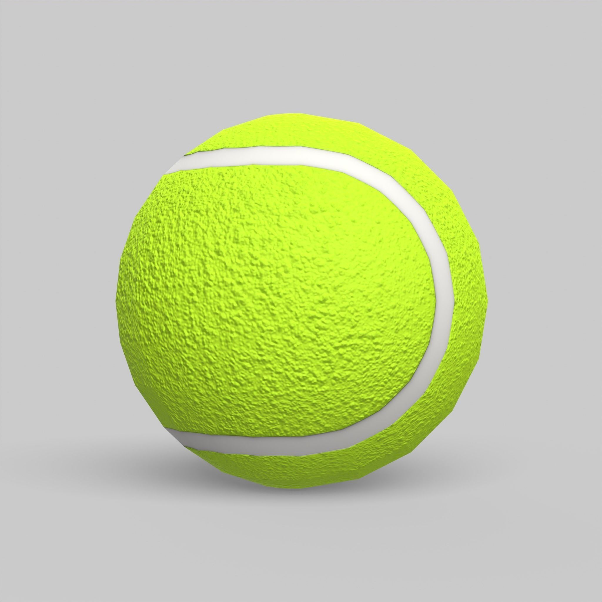 Tennis Ball Classic Standard Low-poly 3D model_5