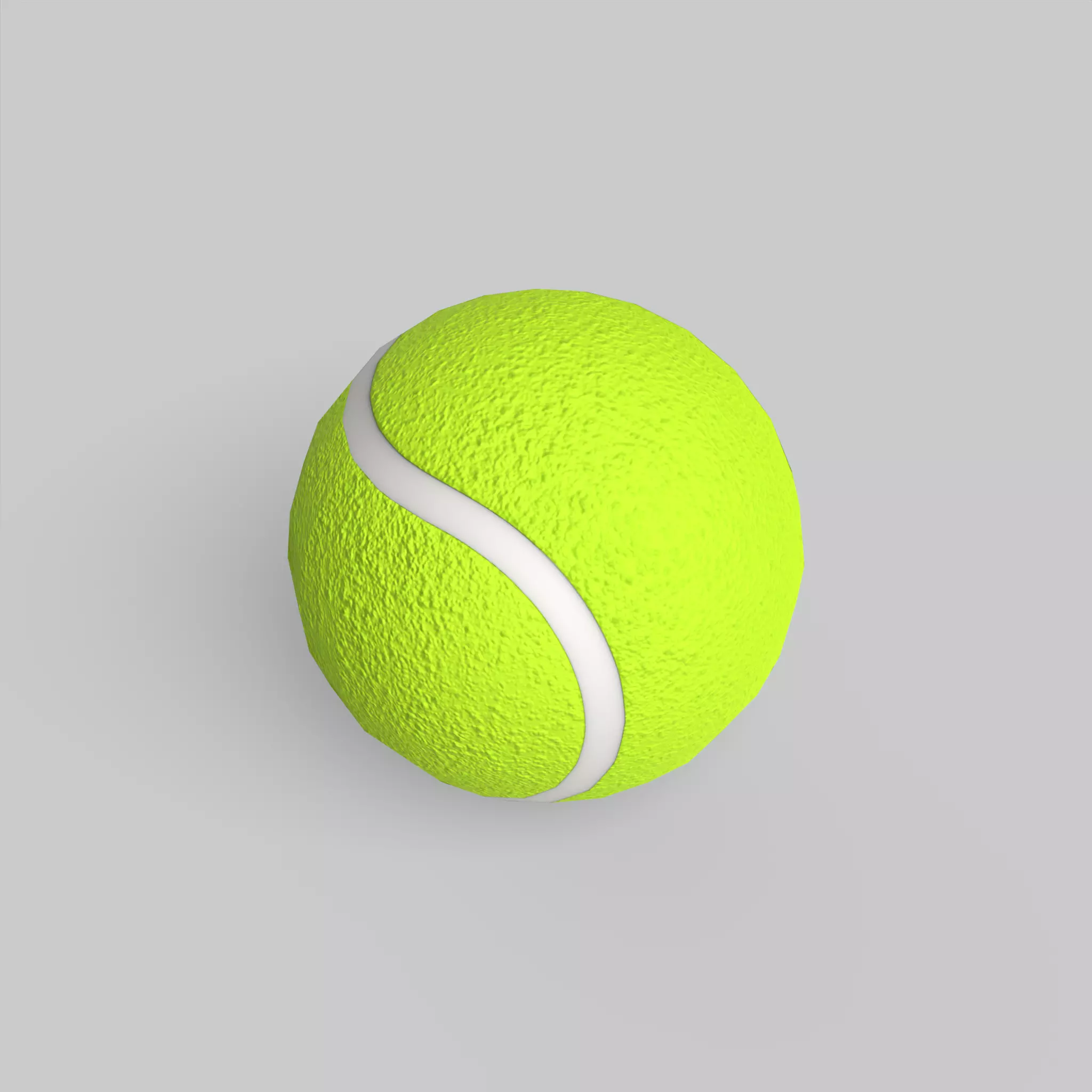 Tennis Ball Classic Standard Low-poly 3D model_0