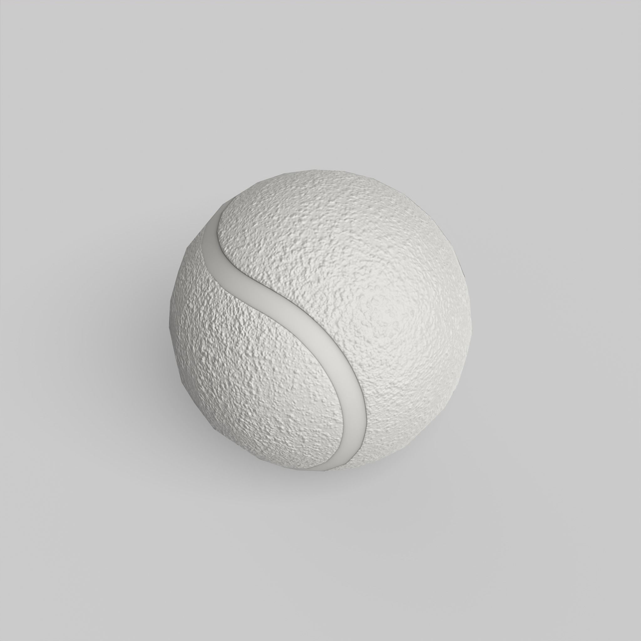 Tennis Ball Classic Standard Low-poly 3D model_3