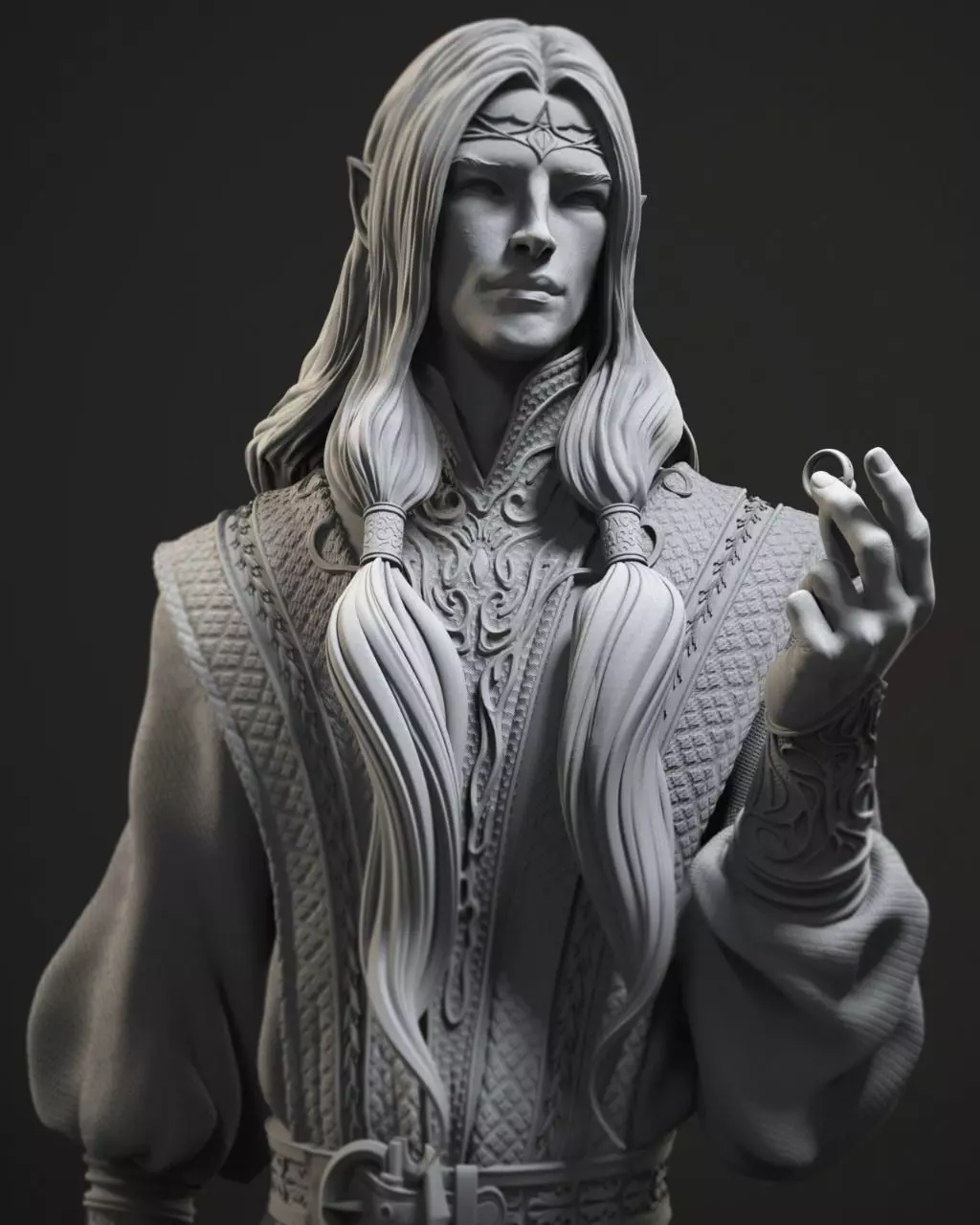 Sauron 3D Print lord of rings statue 3D print model_0